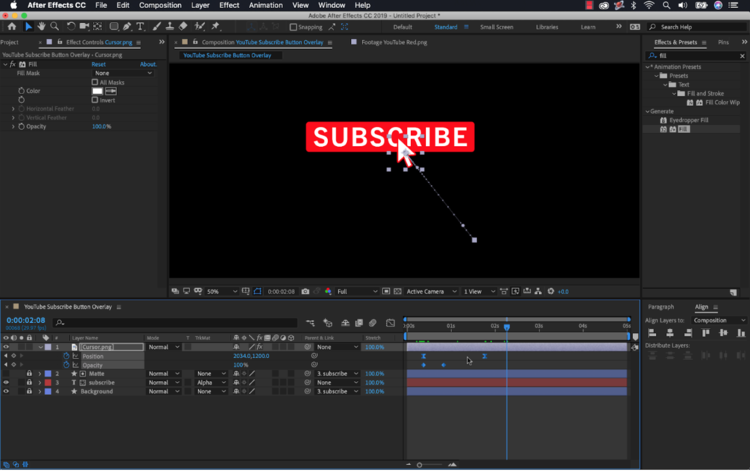 How to Create an Animated YouTube Subscribe Button in Adobe After Effects