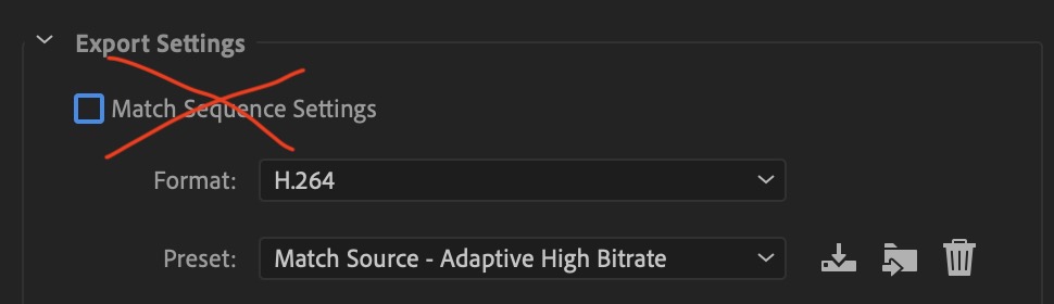 Match Sequence Settings = BAD! (most of the time)