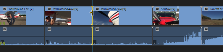 Ripple trimming has a yellow line