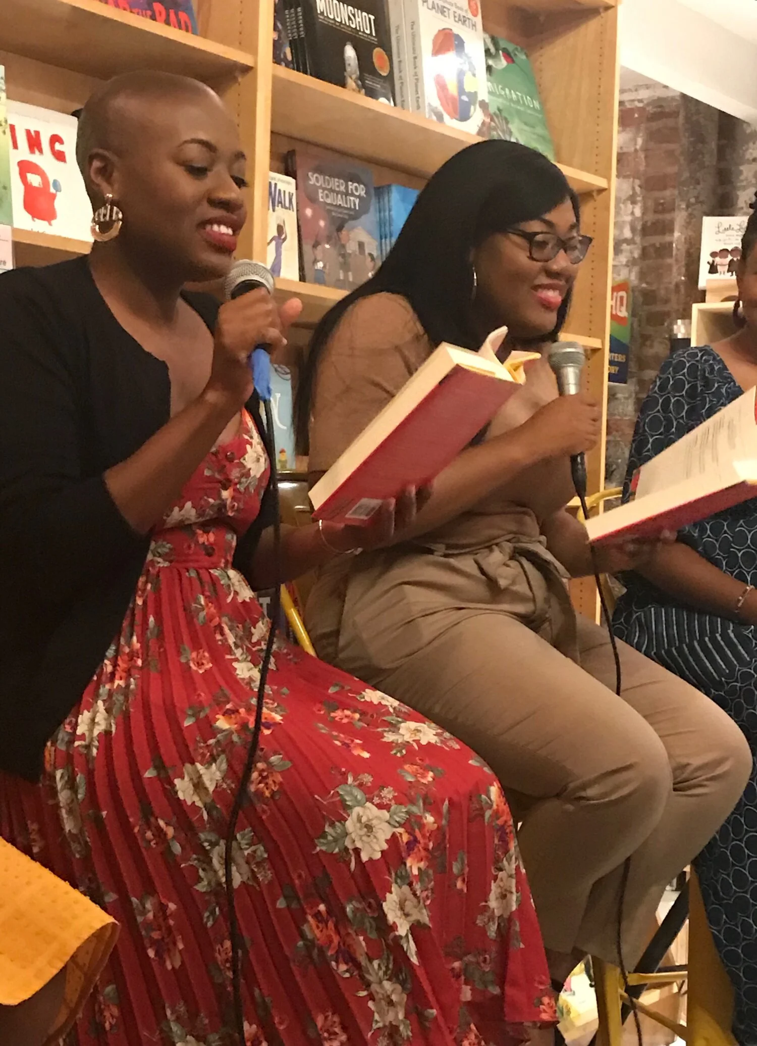 Maika & Maritza Moulite reading from their book at Books are Magic in.Brooklyn September 7th Photo Credit : Storm Jenkins
