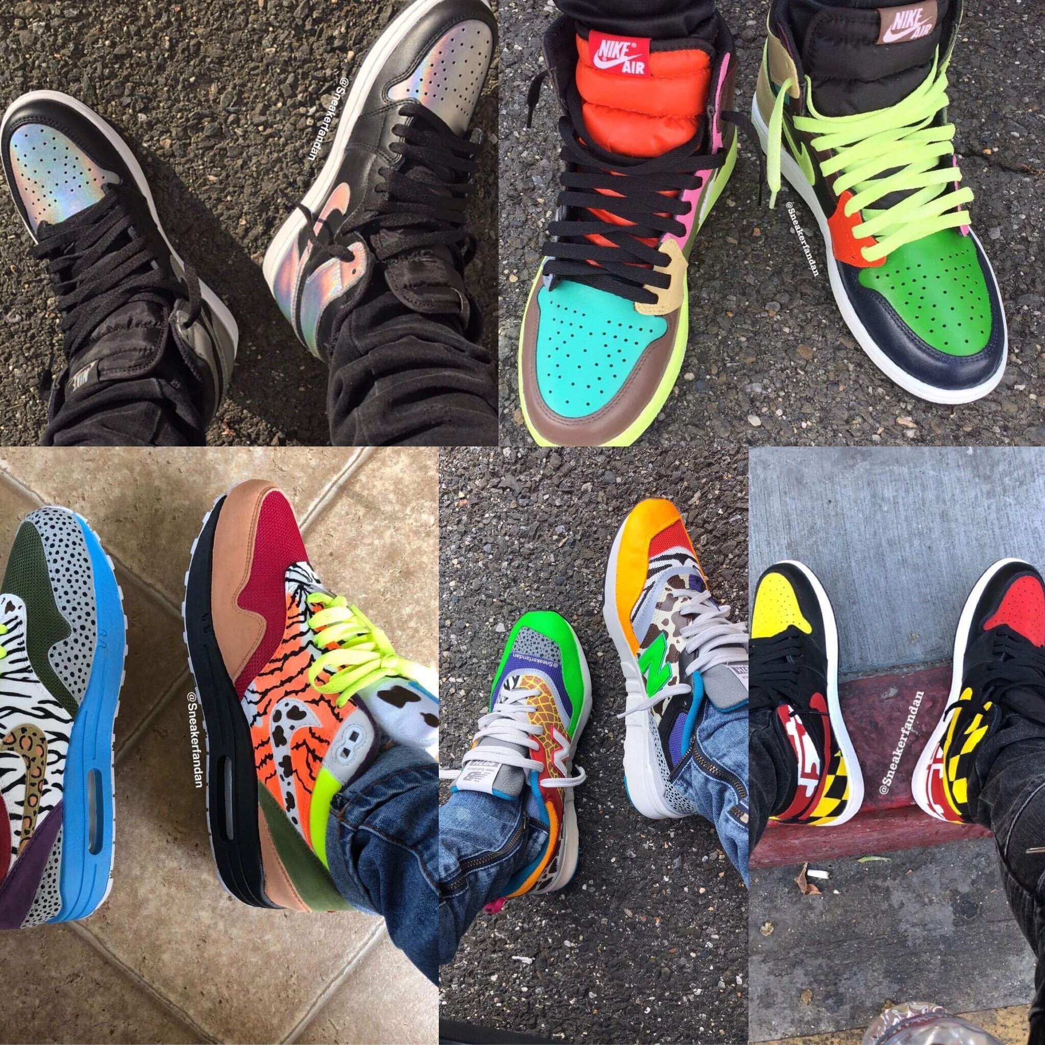 Danielle’s Custom Kicks: Holographic 1s, No Clue 1s, Air Max, New Balance, Maryland 1s