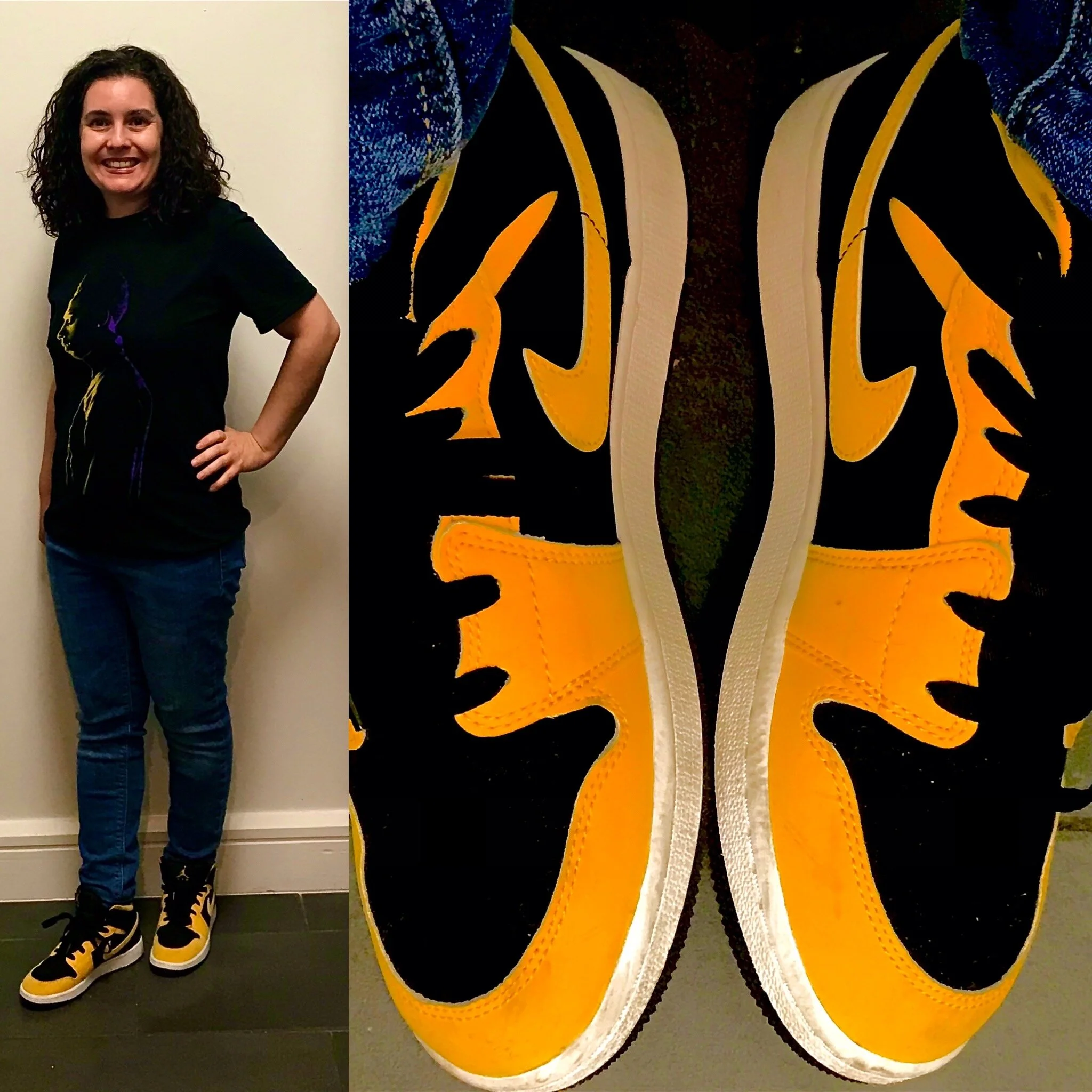 Jeans: Old Navy, Kobe Tee: Served Fresh, Kicks: Jordan 1 GS