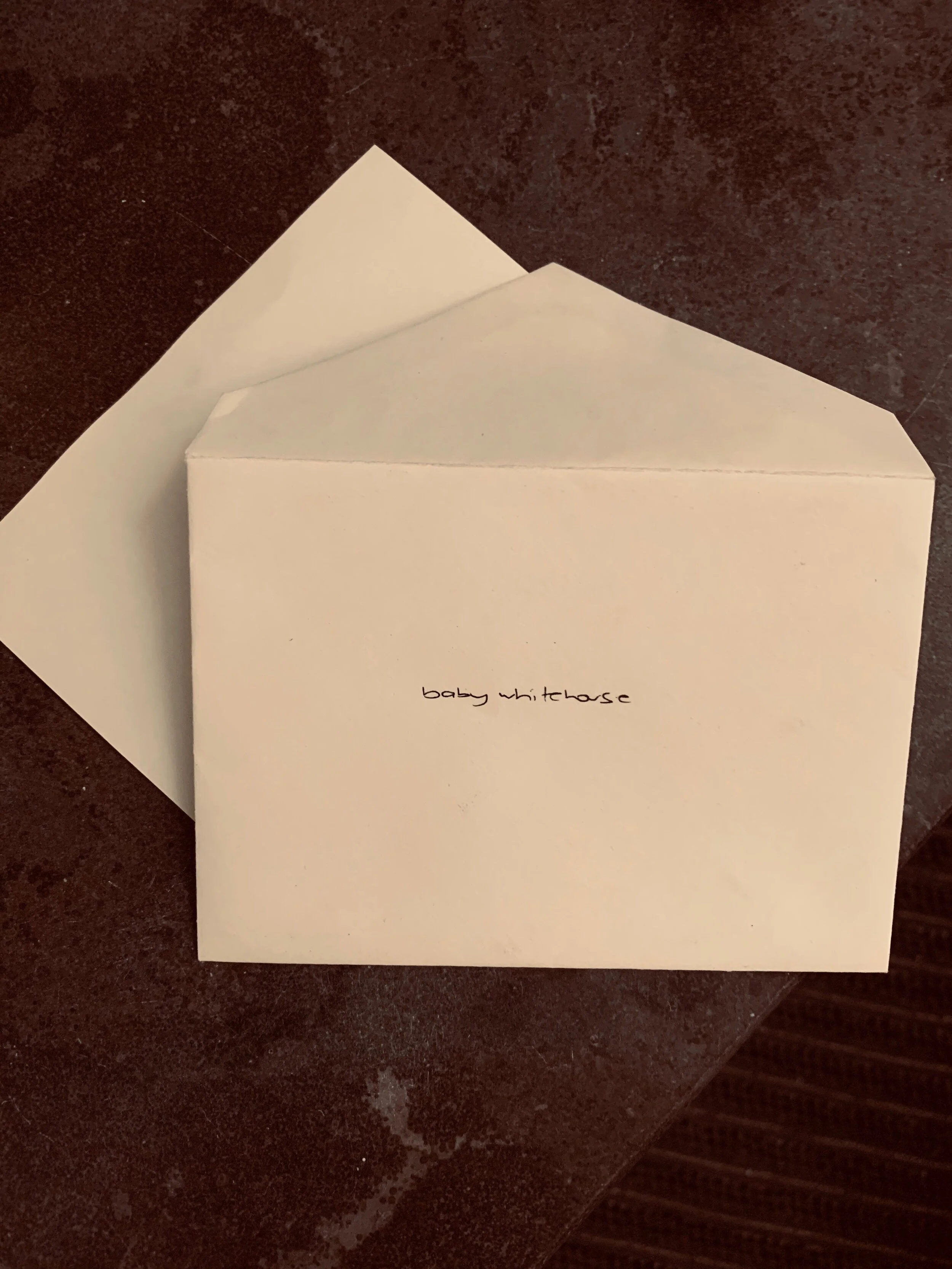 baby whitehouse number three is a... (plus, a name)