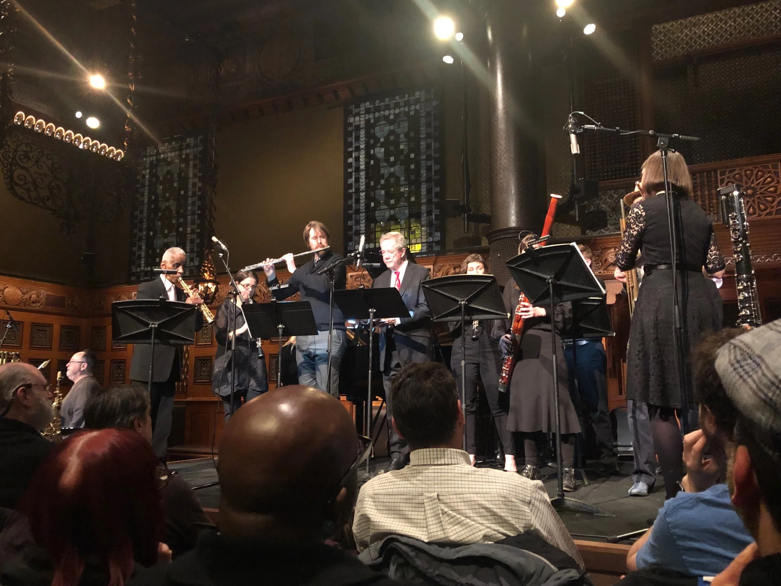Group improvisation with Roscoe Mitchell, Parke Ave. Armory, New York, NY
