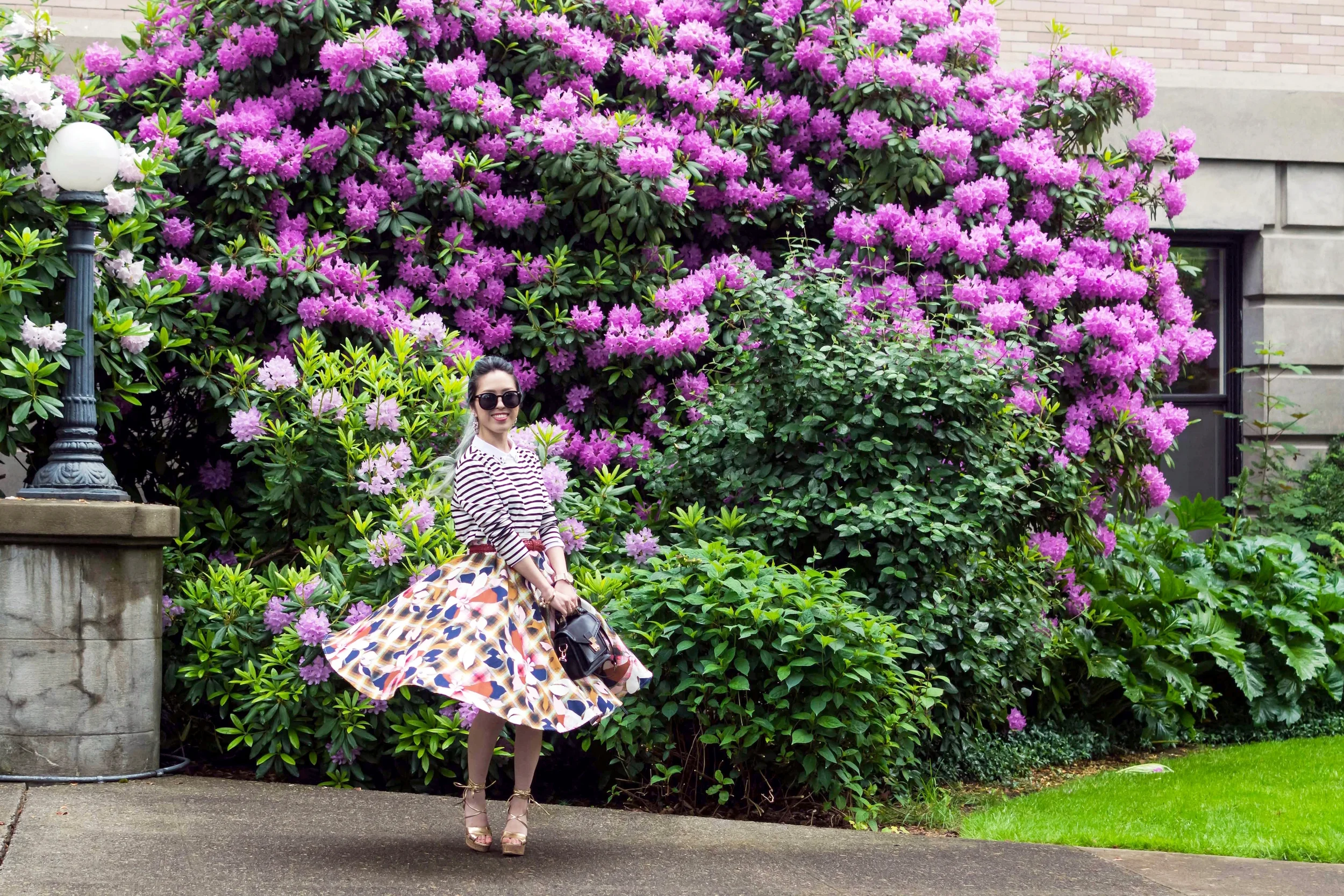 Florals & Stripes // Let's Twirl for Pretty Flowers