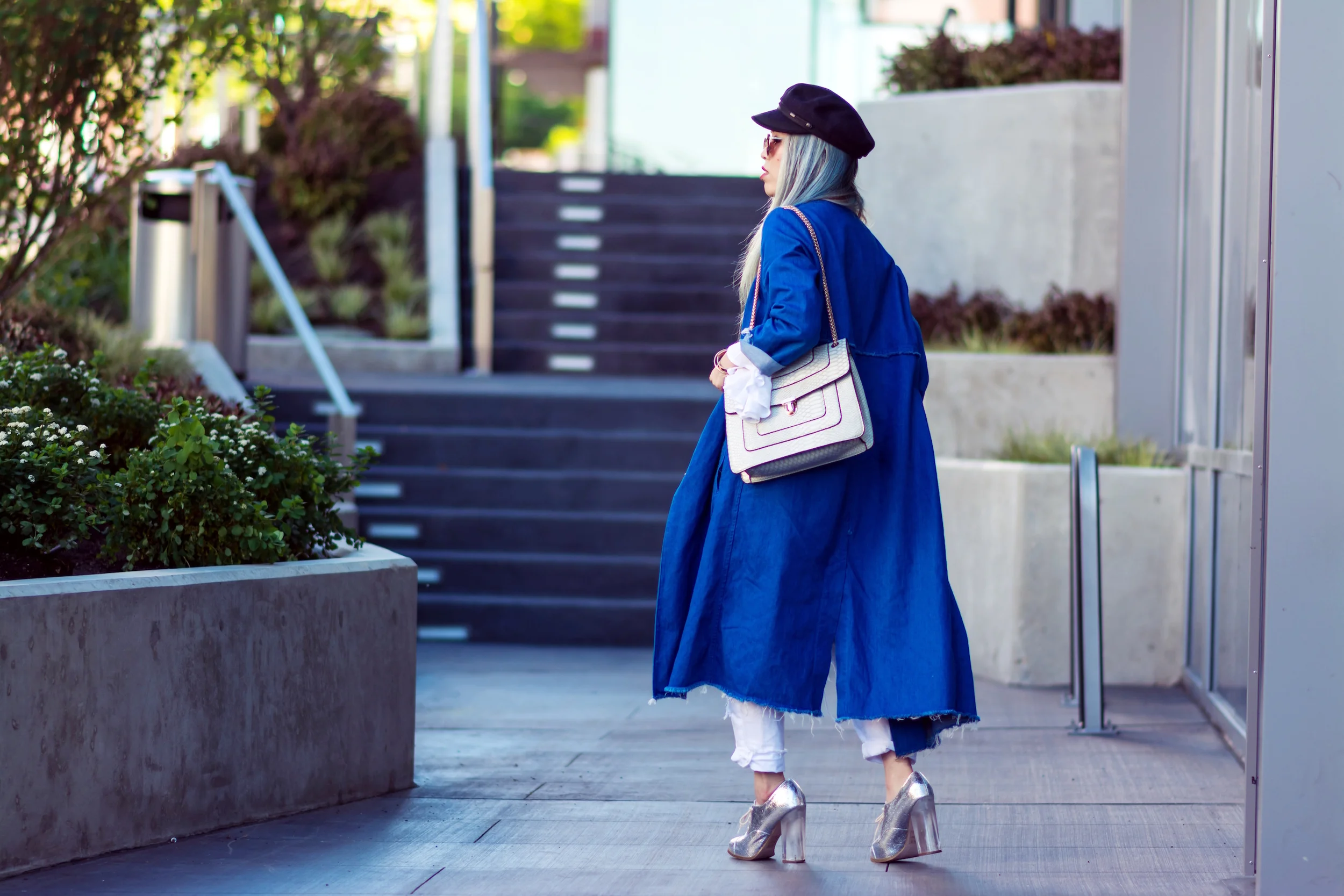 Long Denim Coat