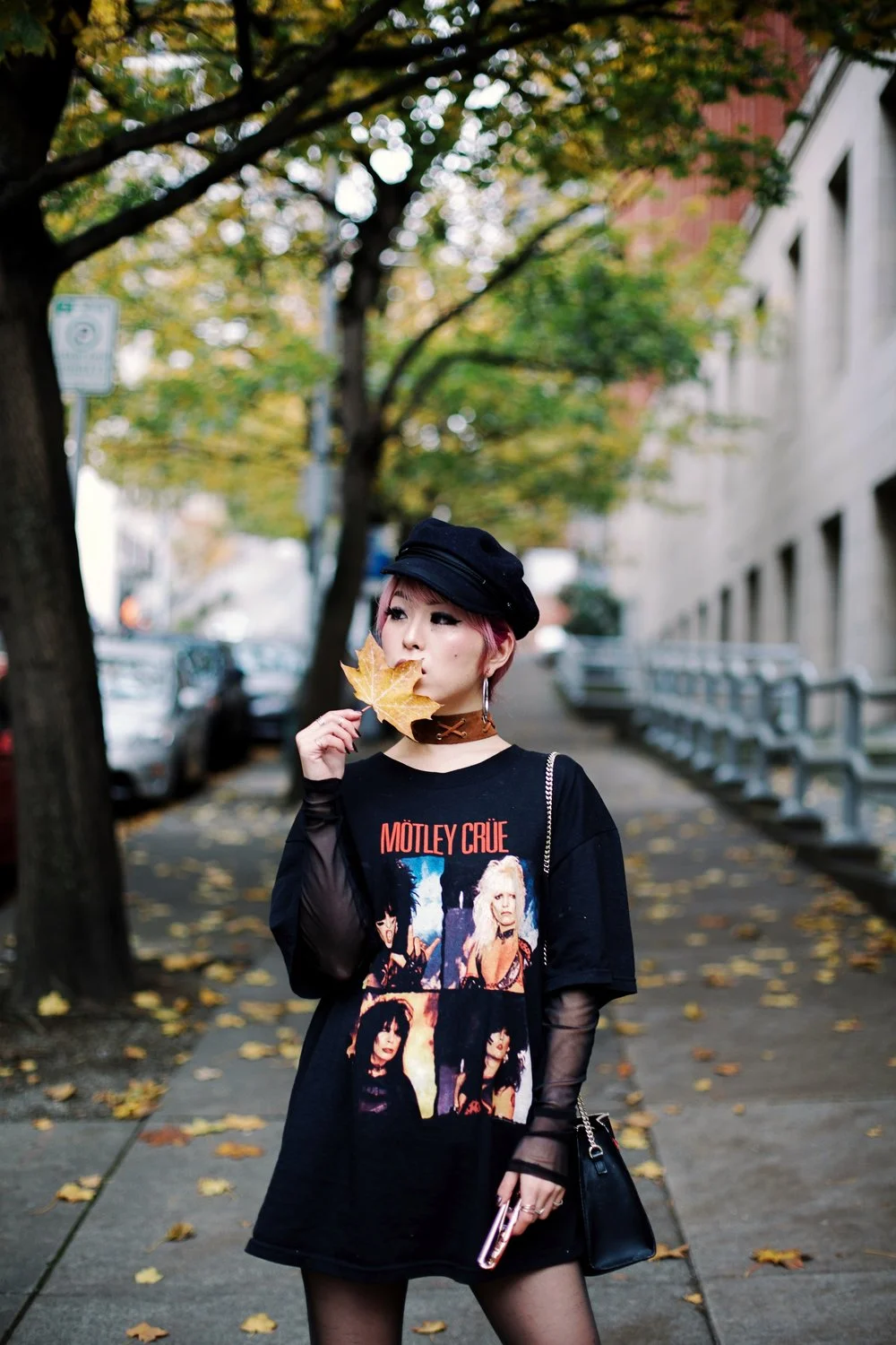 Isabel+Marant+Hat-Forever+21+hoop+earrings-Free+People+Double+Crossed+Suede+Choker-Vintage+Rock+T-shirt-Zara+sheer+top+&+EMBROIDERED+CLUTCH-Aika's+love+Closet-Seattle+Fashion+Blogger-Japanese-Pink+hair-Colored+Hair.jpeg