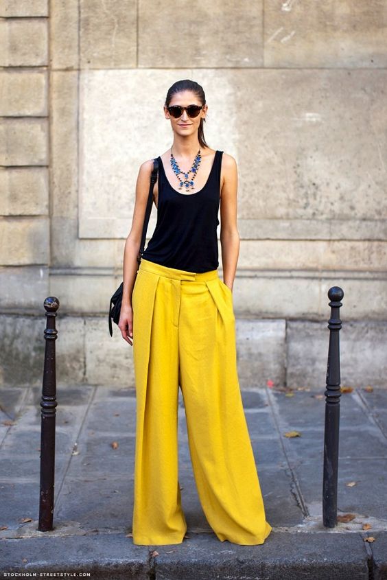 Yellow wide leg trousers - street style - inspiration-aikas love closet-seattle style blogger-japanese.jpg