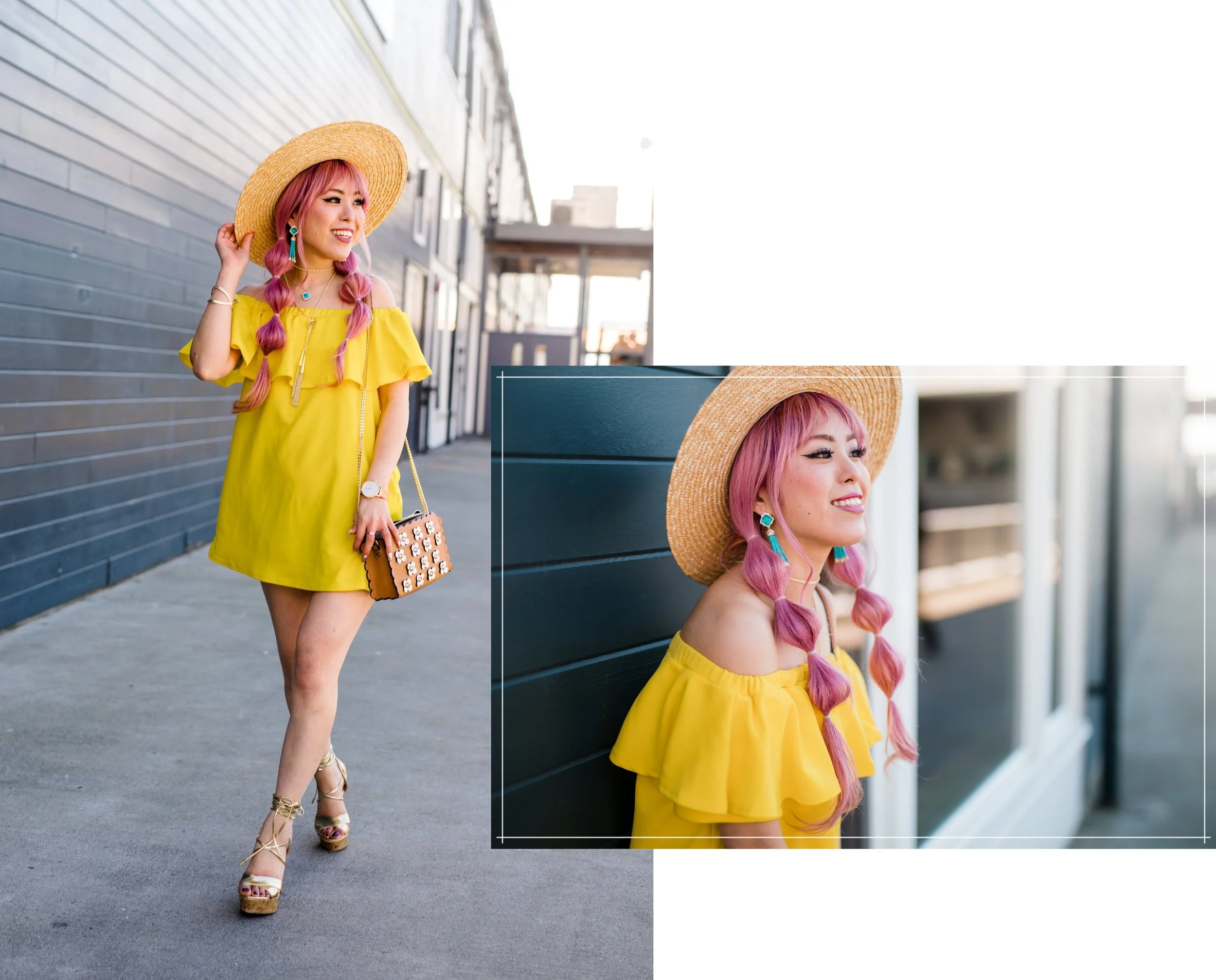 Primerose Yellow & Bubble Pigtails