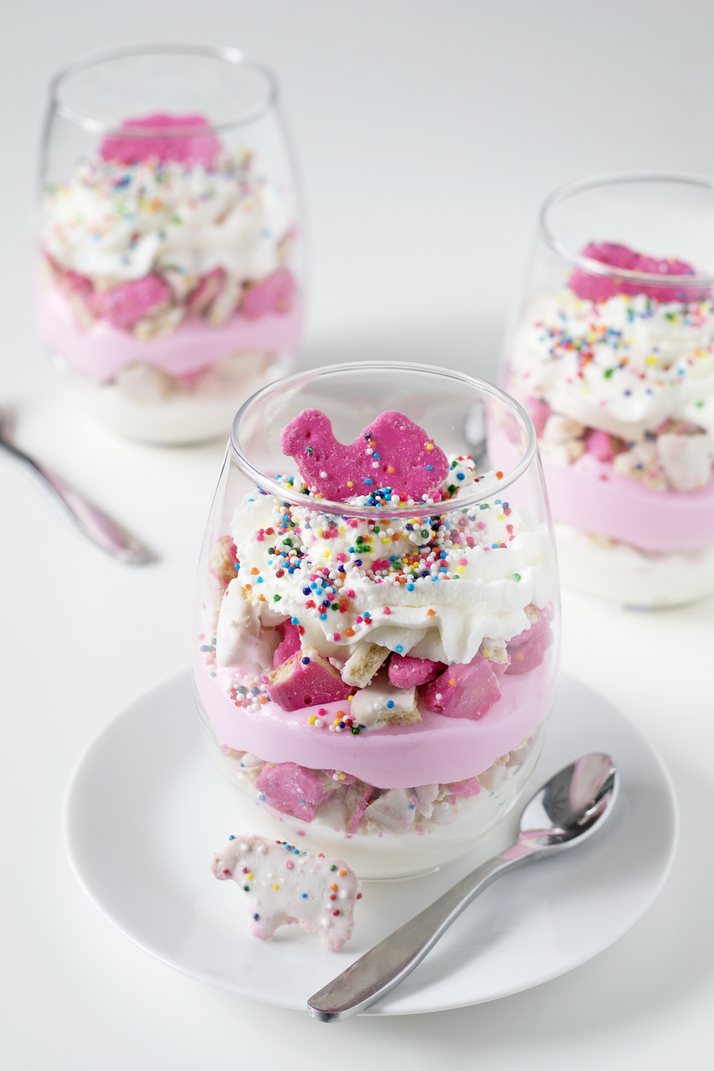 Circus Animal Cookie No Bake Cheesecake Parfaits Sarah Makes Stuff