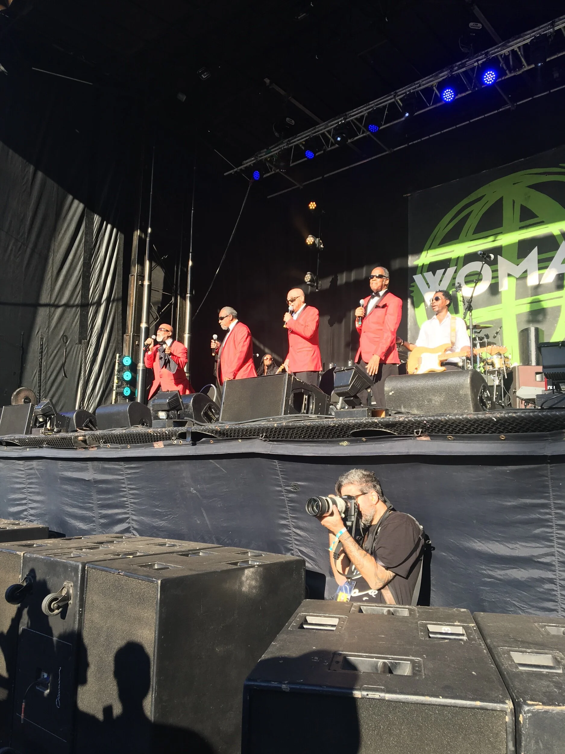 The Blind Boys of Alabama, performing at WOMAD.