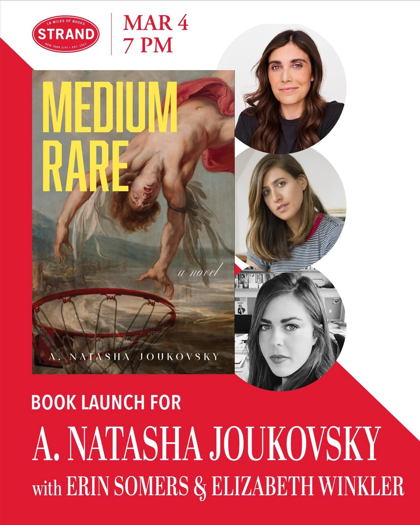 Especially after debuting during the pandemic on Zoom, it is nothing short of a dream to launch MEDIUM RARE in the beautiful *Rare* Book Room @strandbookstore in NYC. 

People are calling the novel &ldquo;delicious&rdquo; and &ldquo;captivating&rdquo
