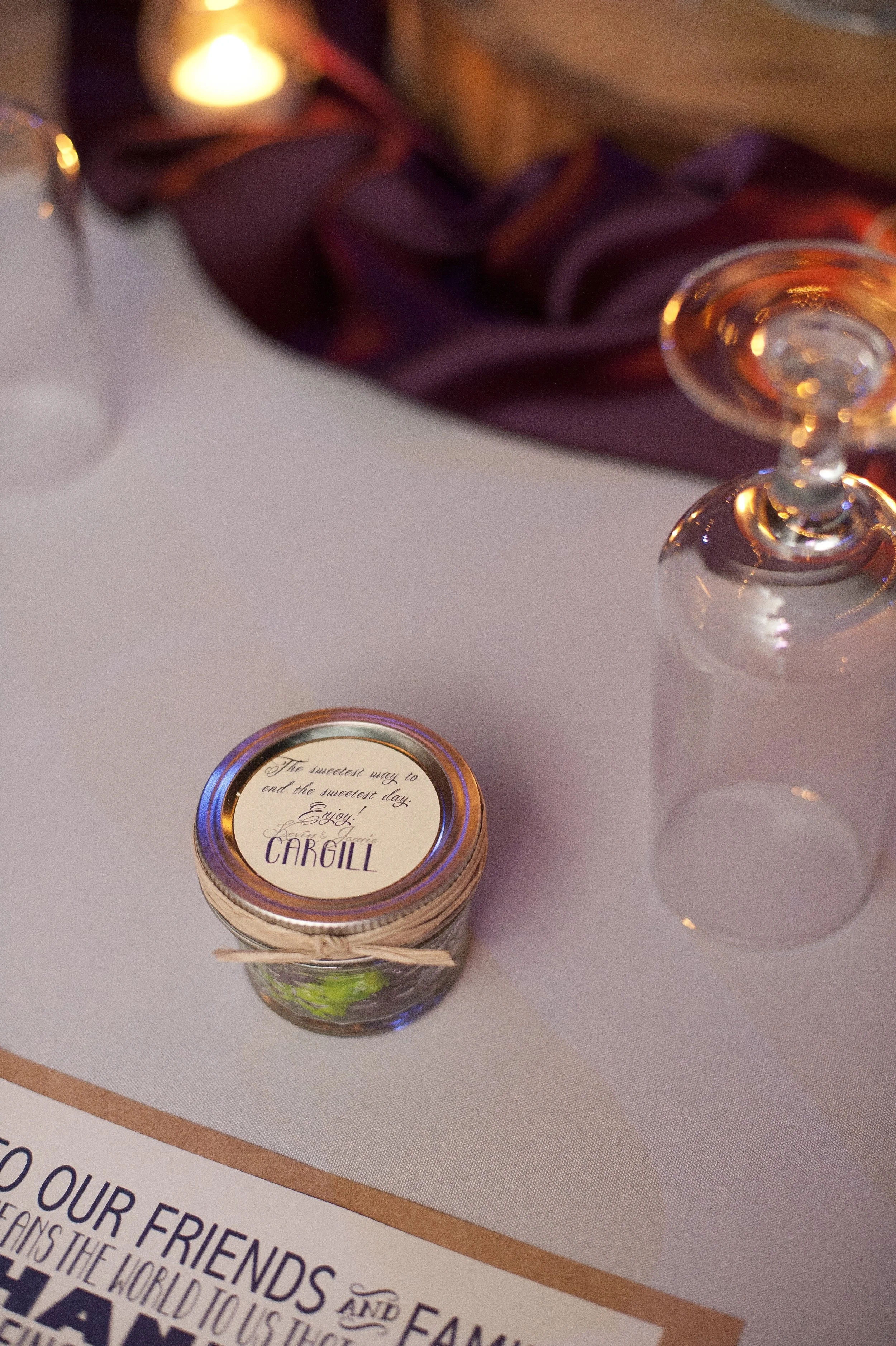 DIY Mason Jar Wedding Favor Treats Sweetwood Creative Co Atlanta 