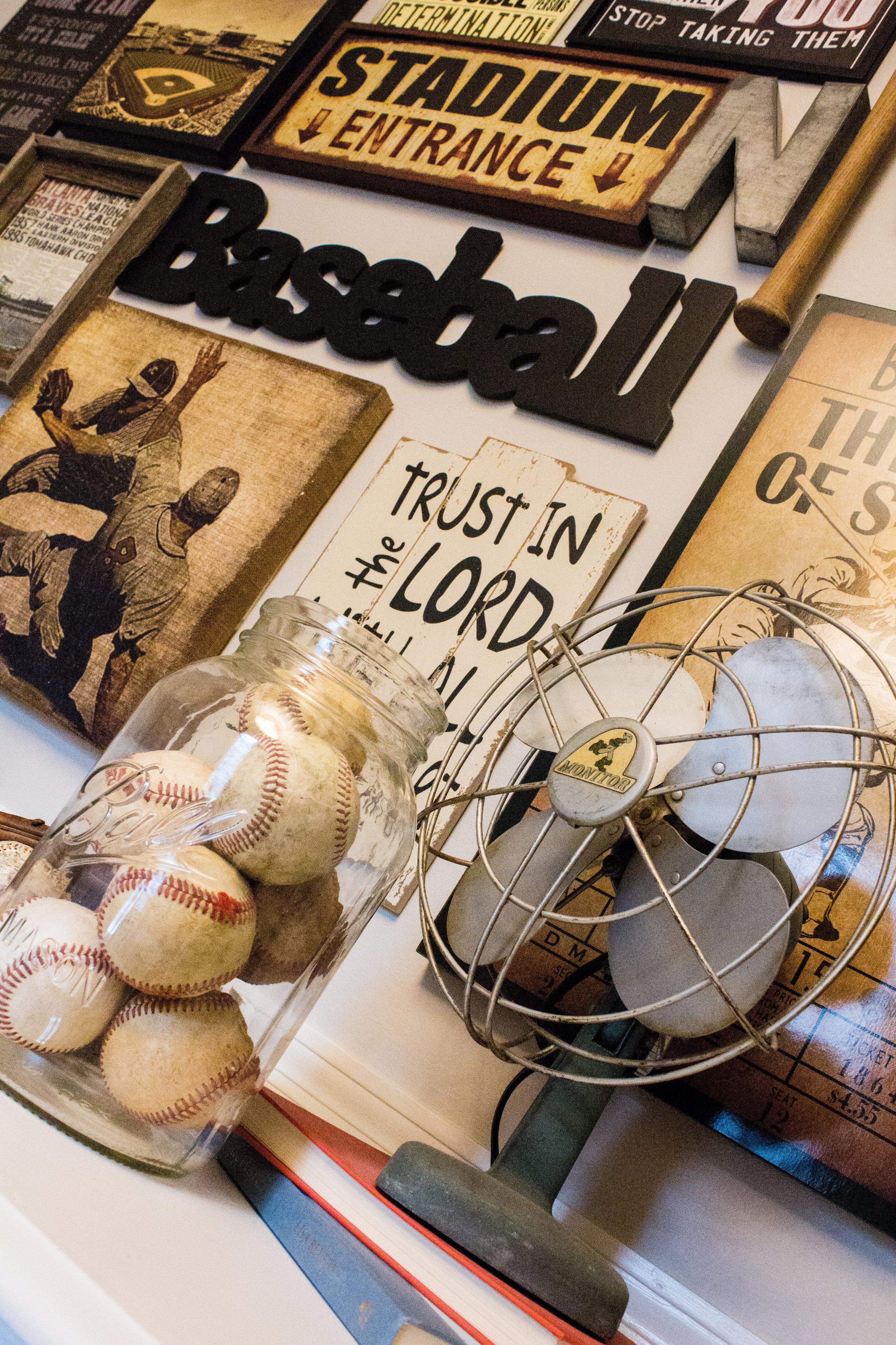 Vintage Baseball Nursery Design Sweetwood Creative Co.