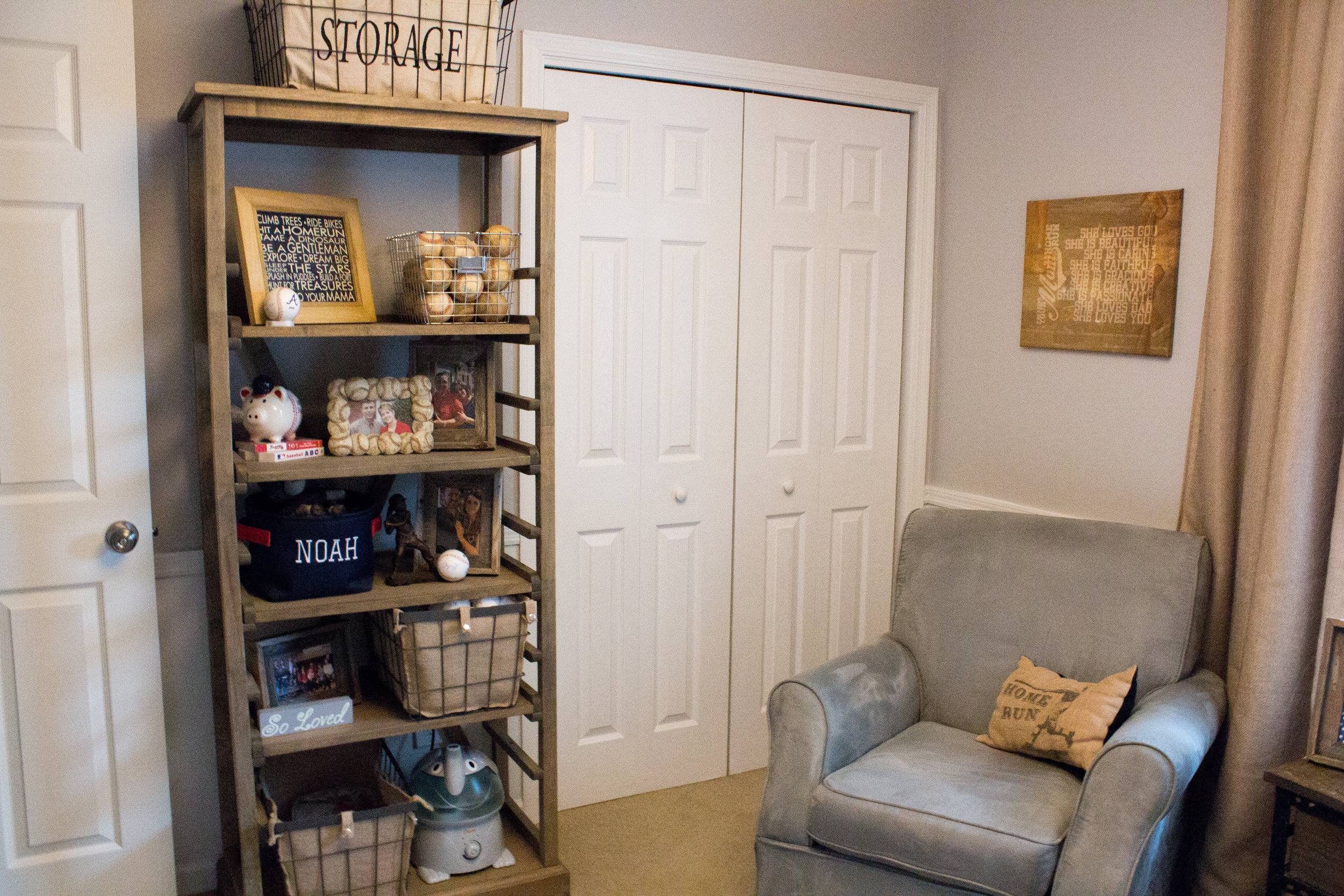 vintage sports decor for nursery