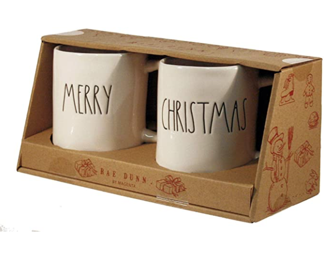 Rae Dunn Merry Christmas Mugs