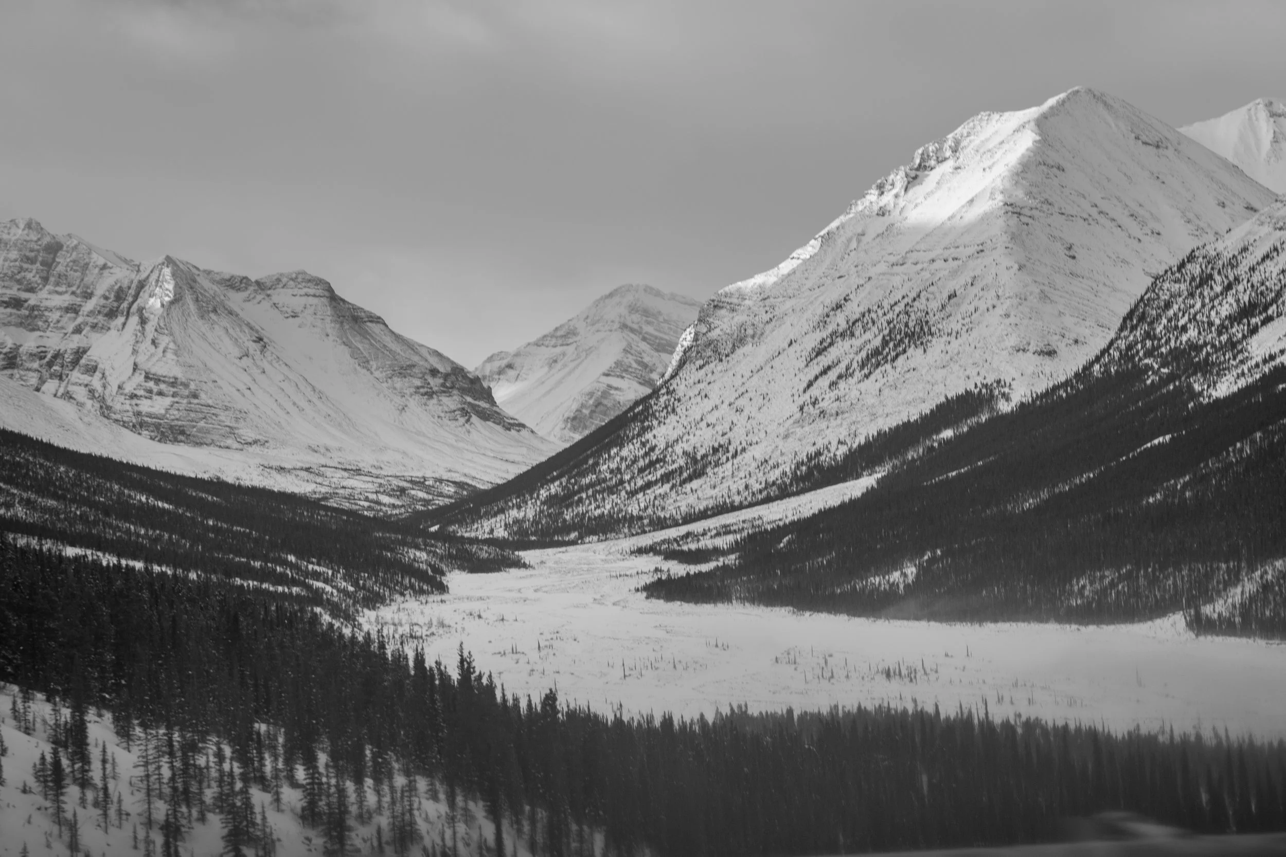  I'm not the greatest with landscape, but at least I got a chance to document these mountains on the road that are a clear part of my childhood memories. 