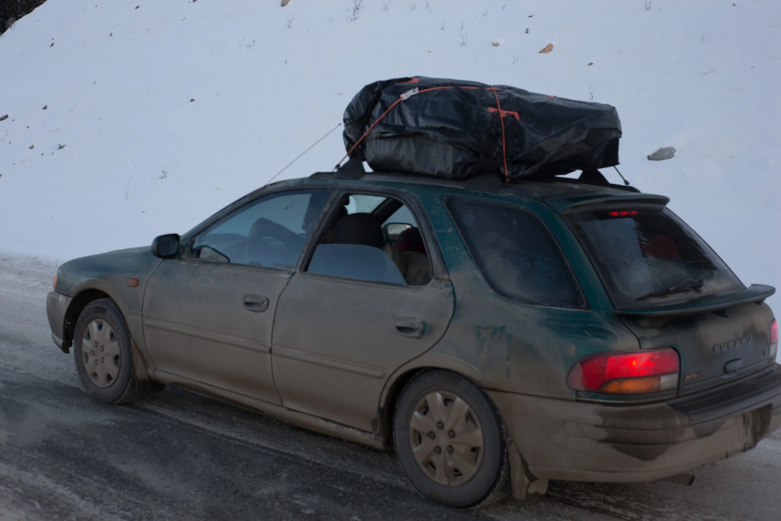  My dad has taken this 2000 Subaru Impreza from Yakima, Washington to Skagway for the last eight years. Still runs like a champ!&nbsp; 