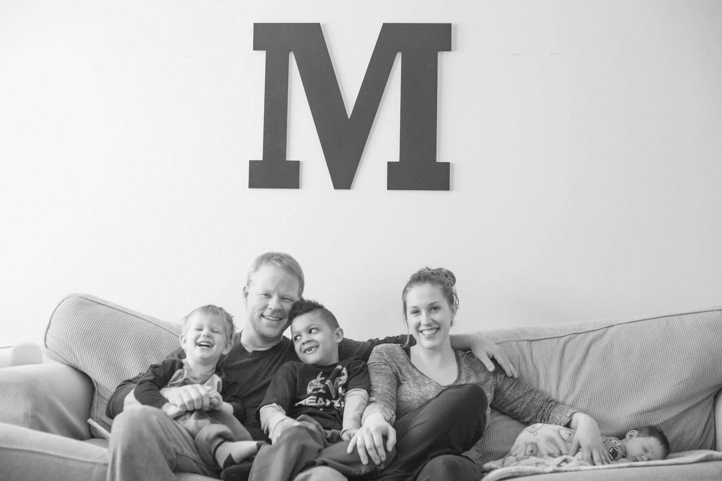  This is Crystal and her family. Crystal and I went to high school together and if I hadn't moved, we would have graduated together. After thirteen years I finally got to see her again and made some family photos. 