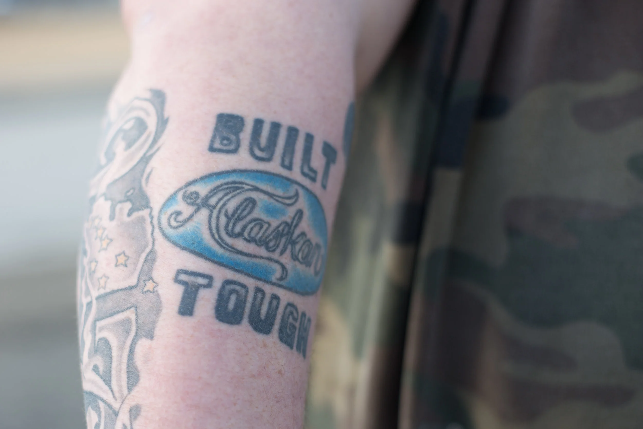  Brandon's tattoo. Alaskans are tough!&nbsp; 