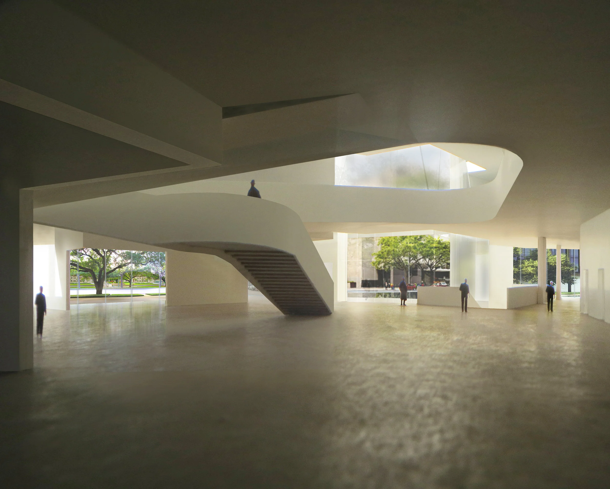 MFAH - Ground floor lobby and grand stair
