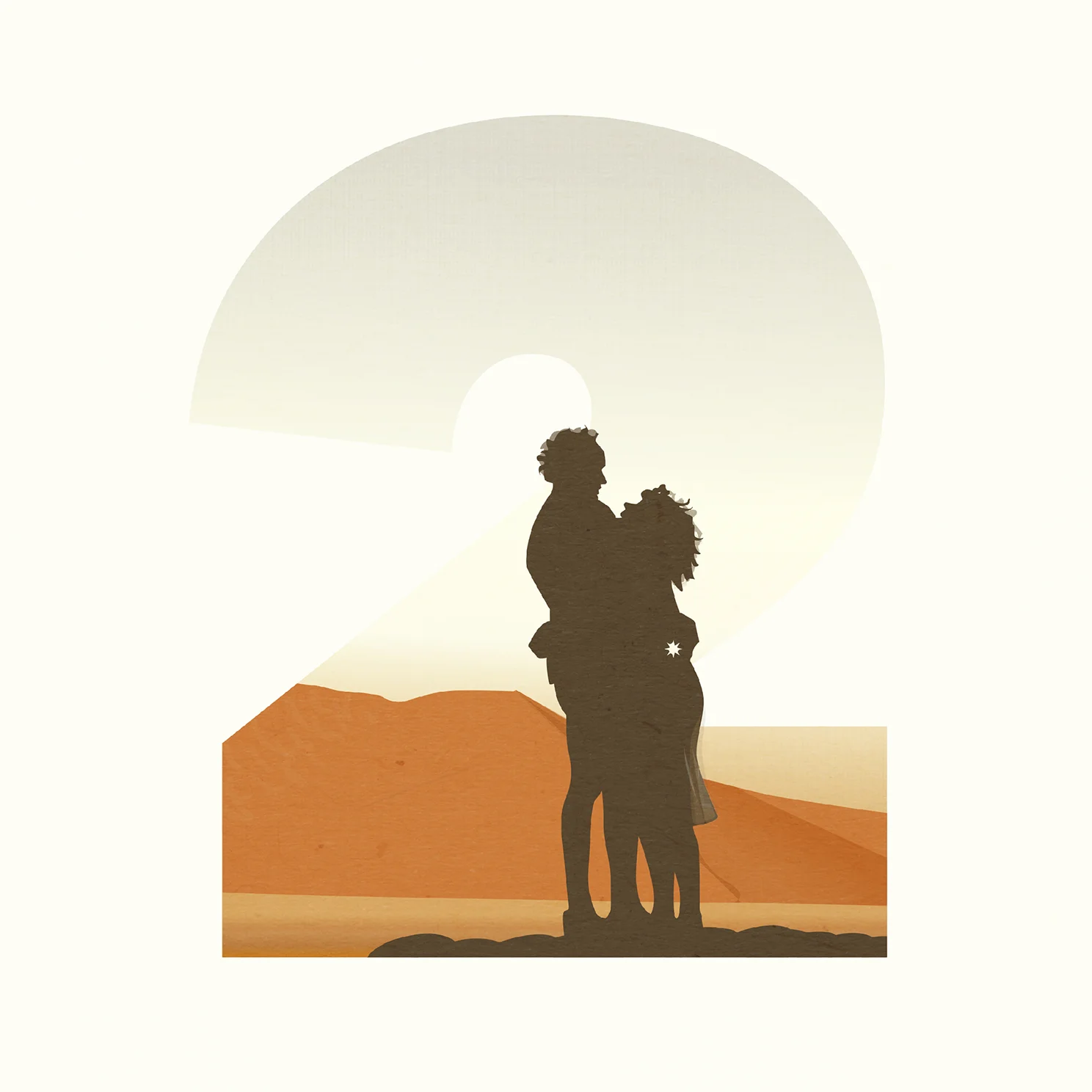 Two is a couple. Vector Digital Illustration.