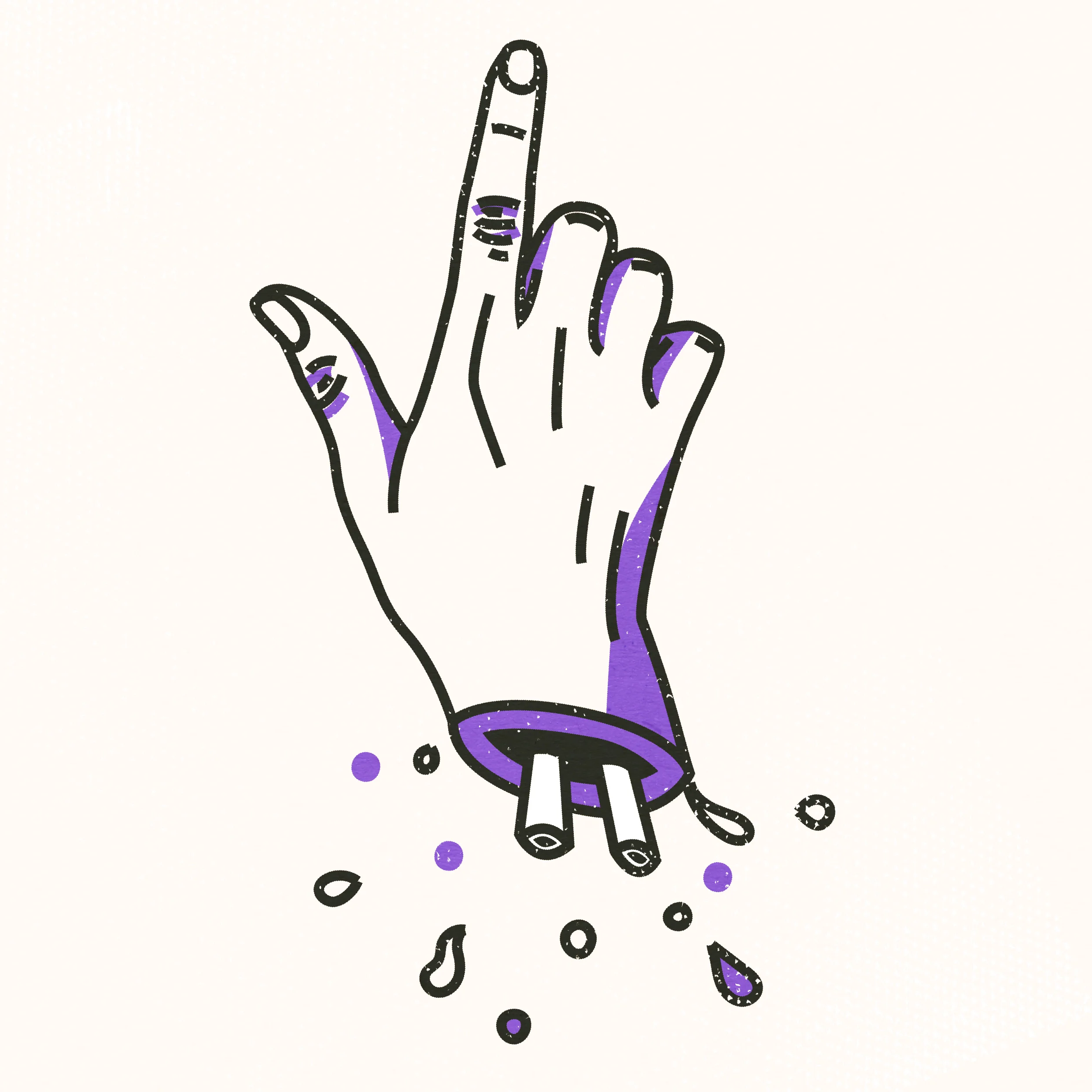 I for I. Vector Digital Illustration.