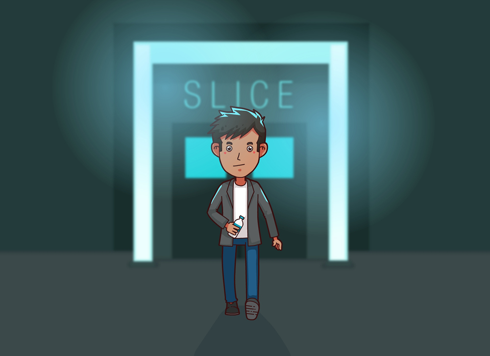 Reevaldo leaving Slice around four in the morning!