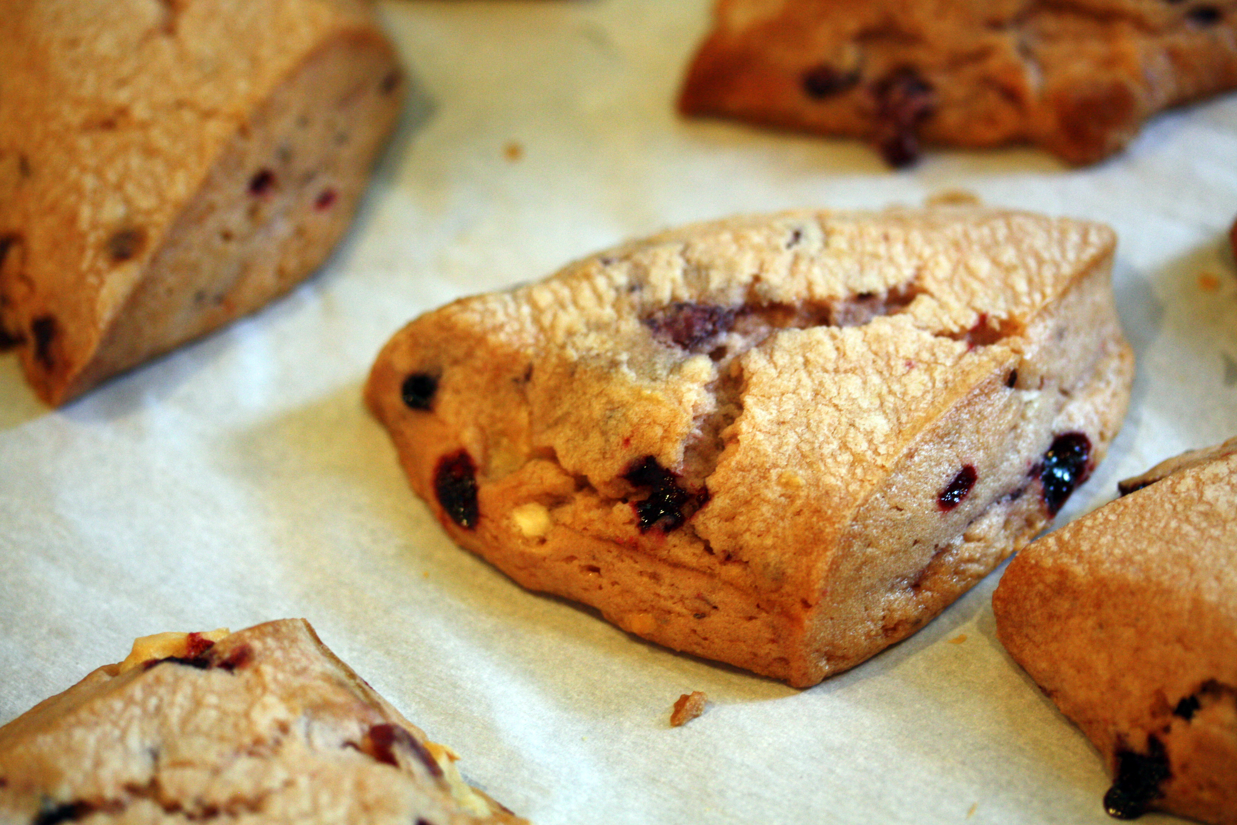 White Chocolate Raspberry Scones