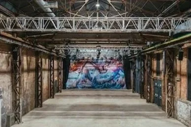 SWG3 Glasgow converted warehouse event venue with flexible industrial spaces