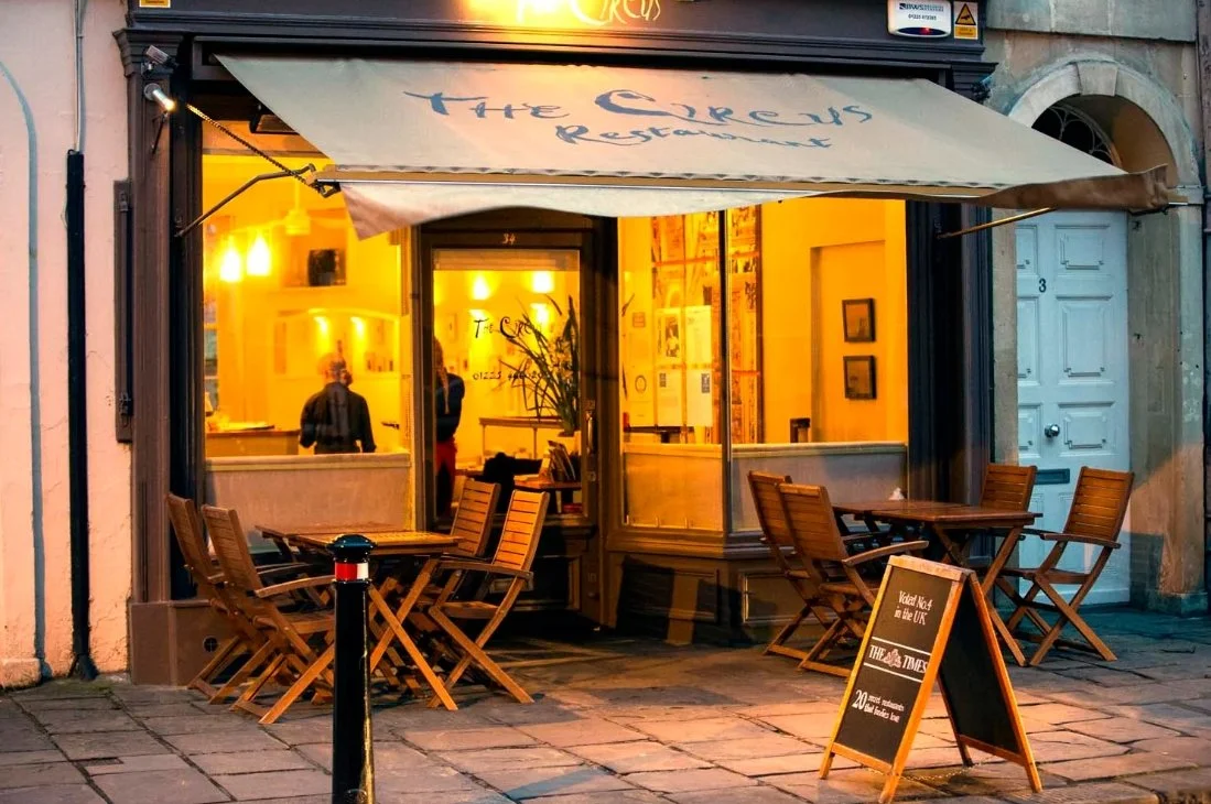 The Circus Restaurant Bath quirky Georgian townhouse restaurant for group dinner