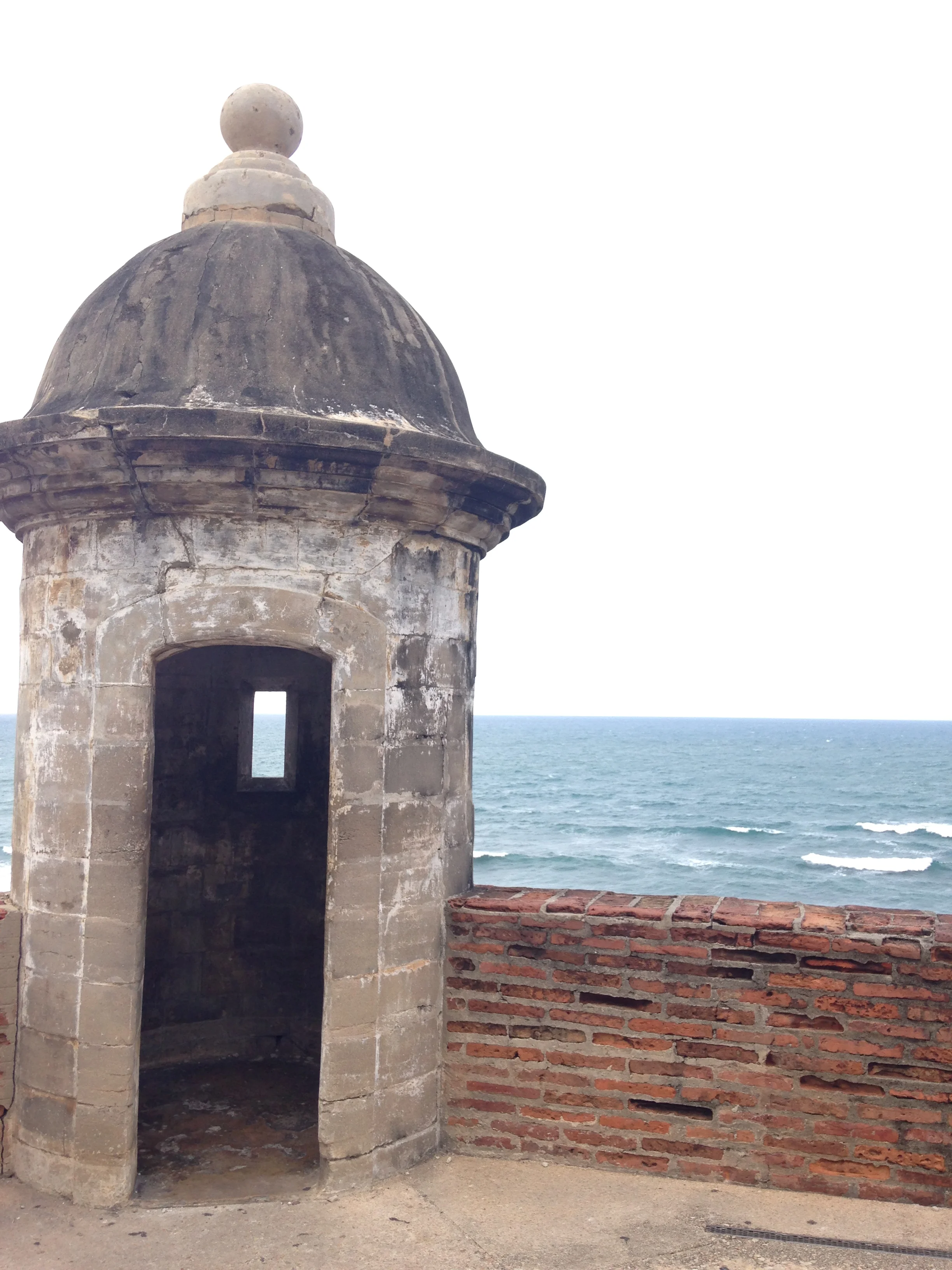 An old lookout point at the fortress in Old San Juan 