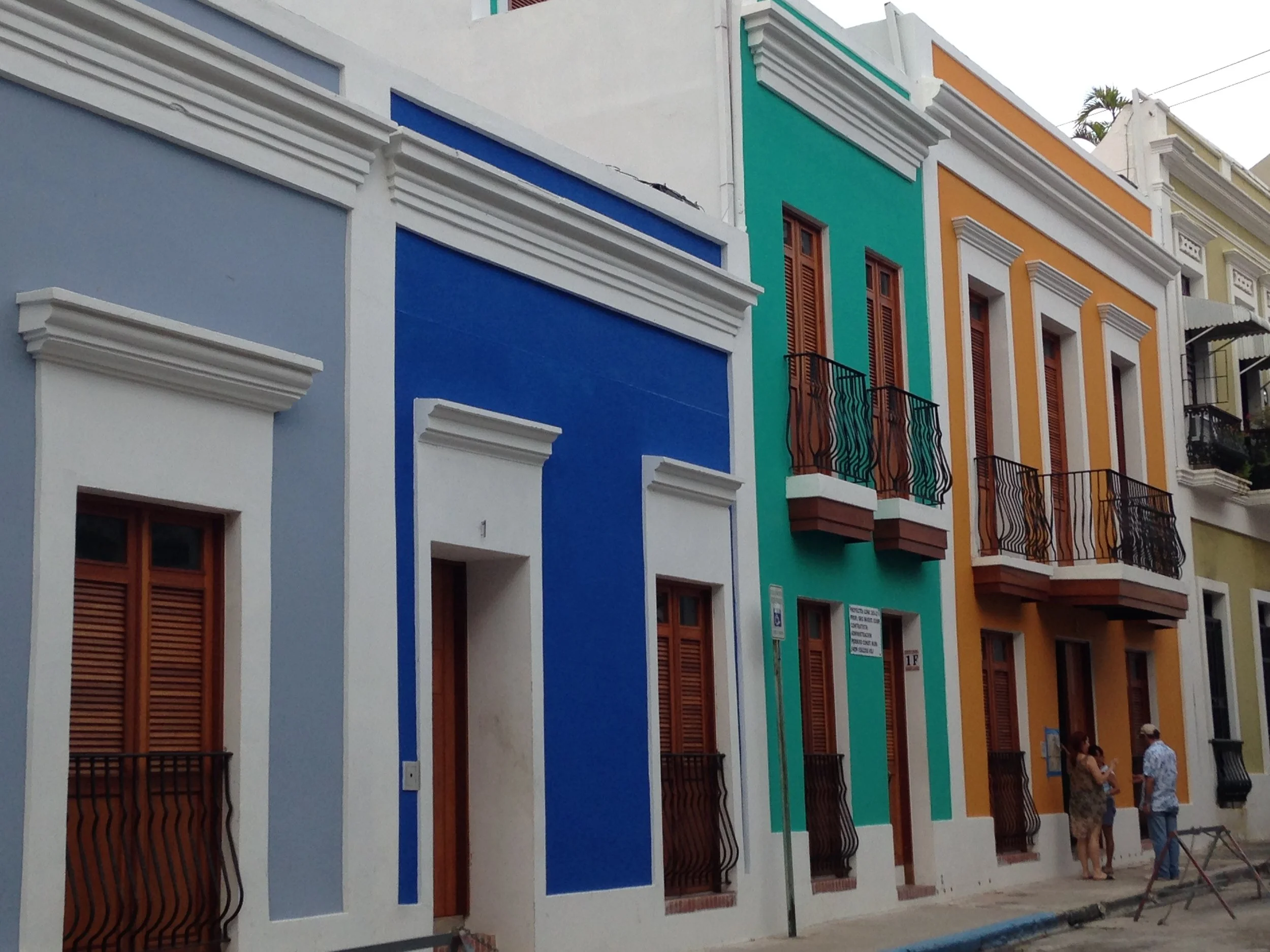 Colorful buildings along Calle Luna in Old San Juan