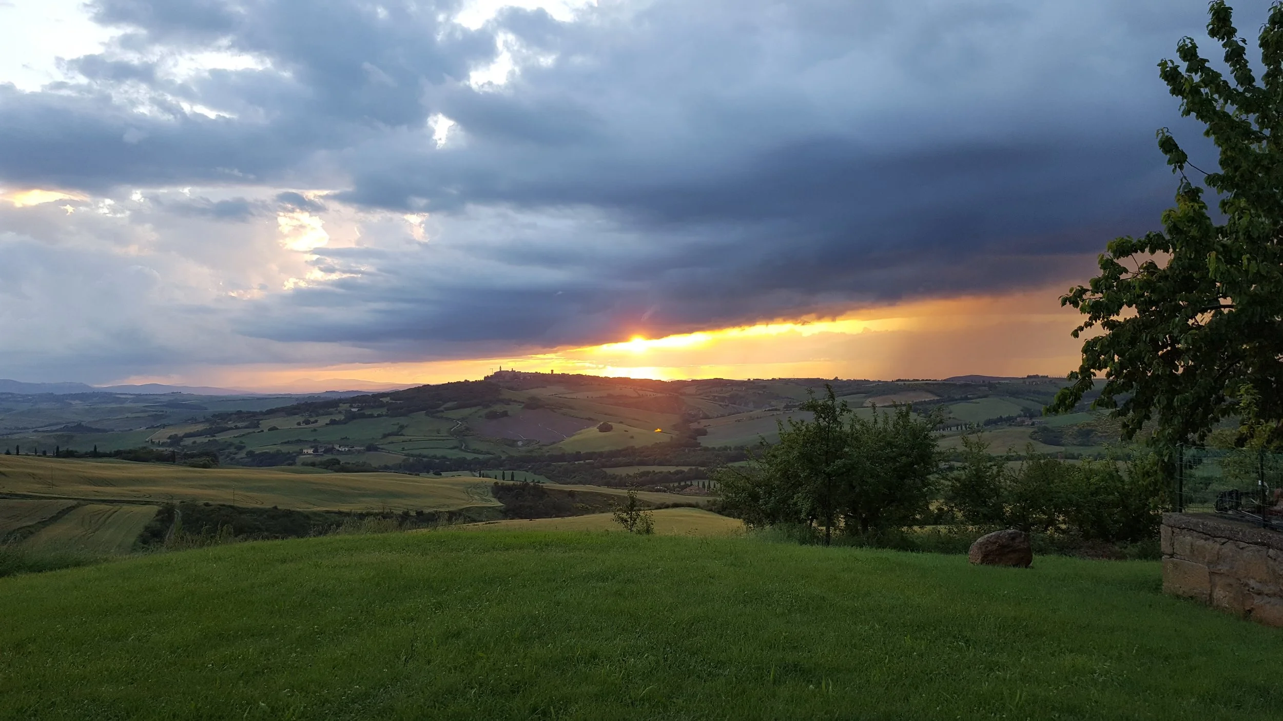 A sunset over Tuscany