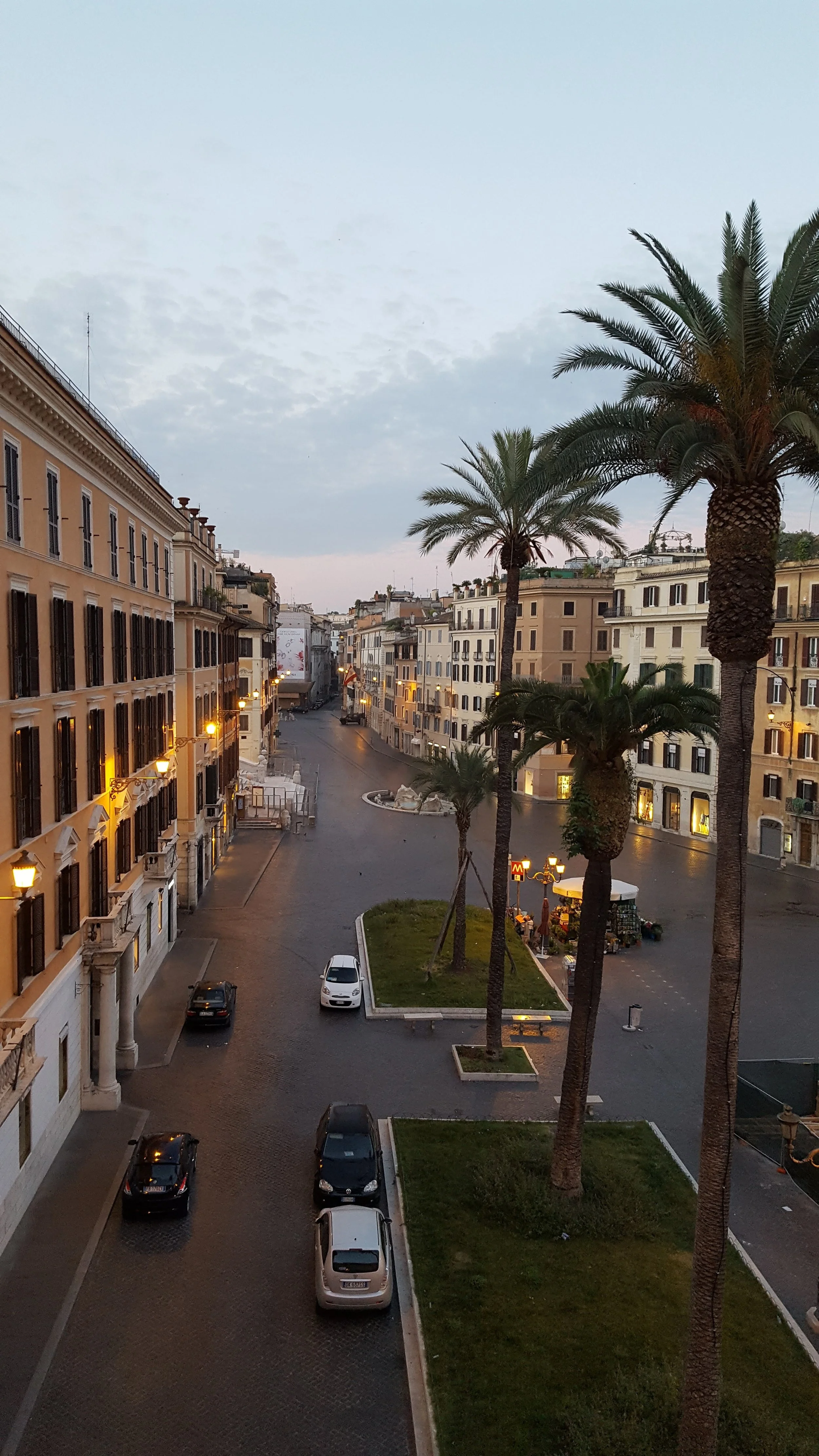 An empty Piazza di Spagna!