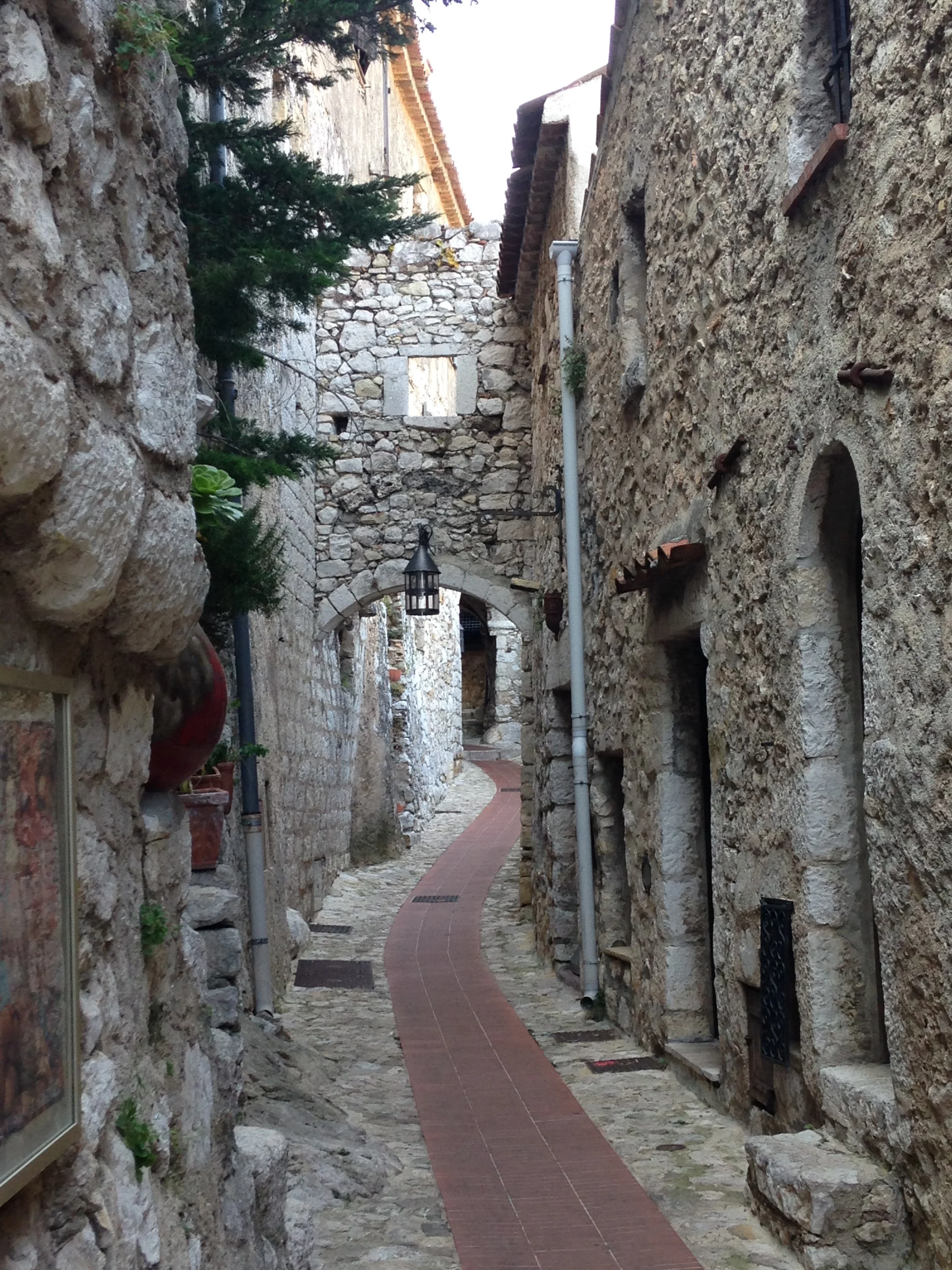 Doors to the hotel rooms of la Chevre d'Or