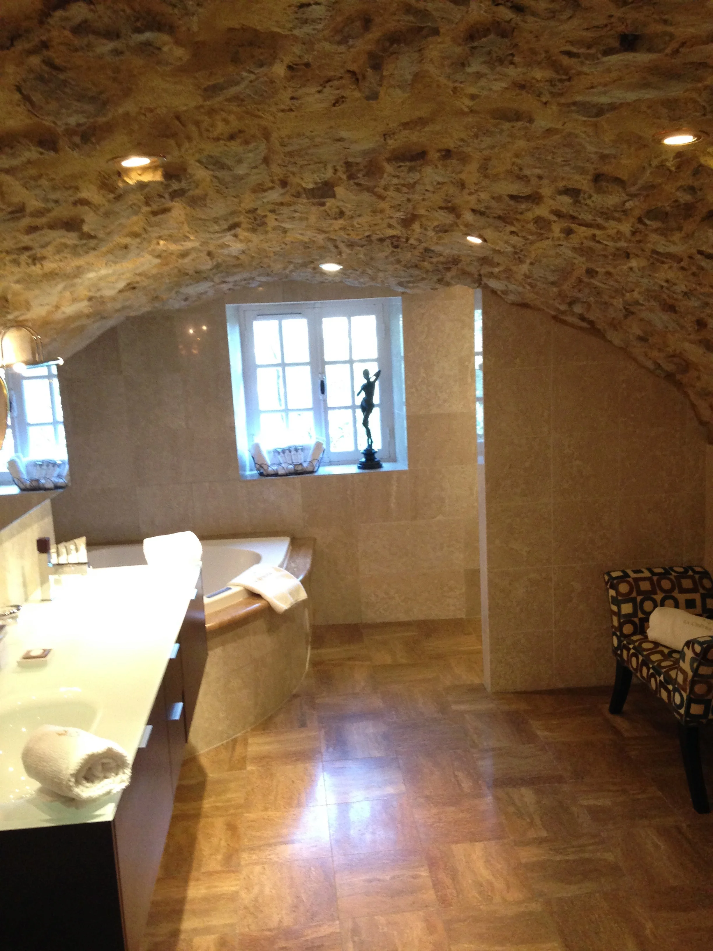 Huge bathroom in a cave