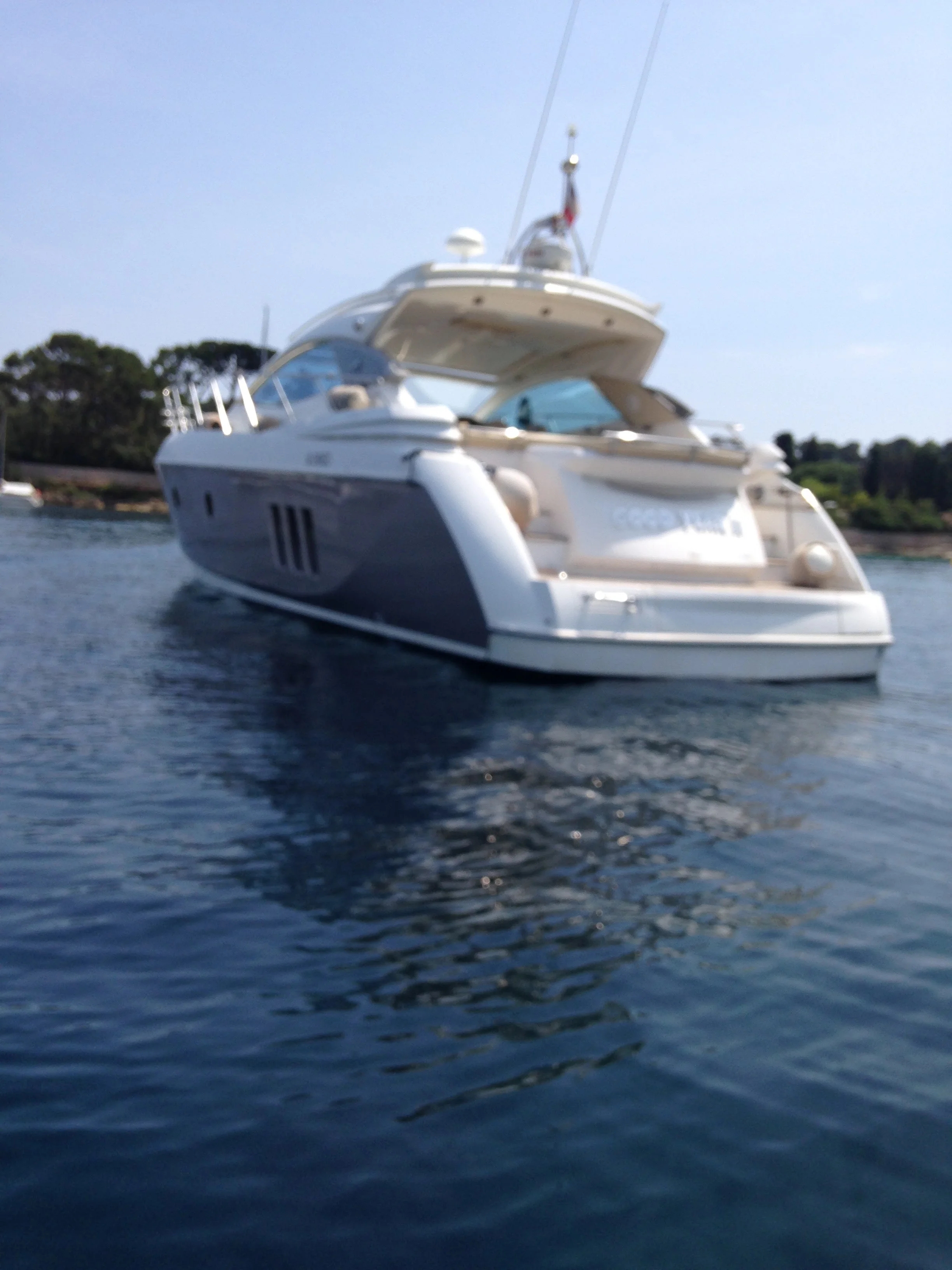 Our yacht for the day (sorry for the blur)