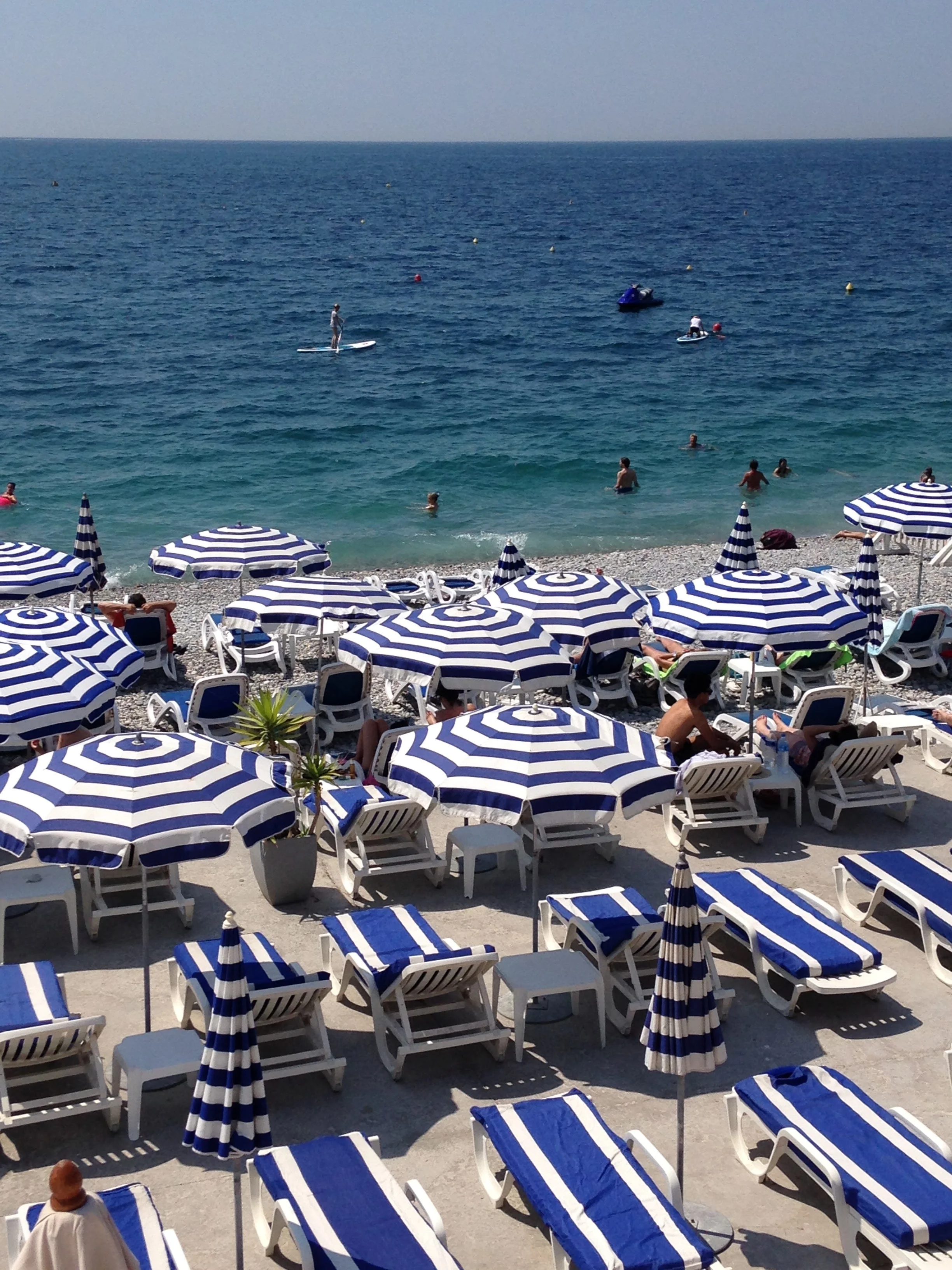 Beach umbrellas in Nice