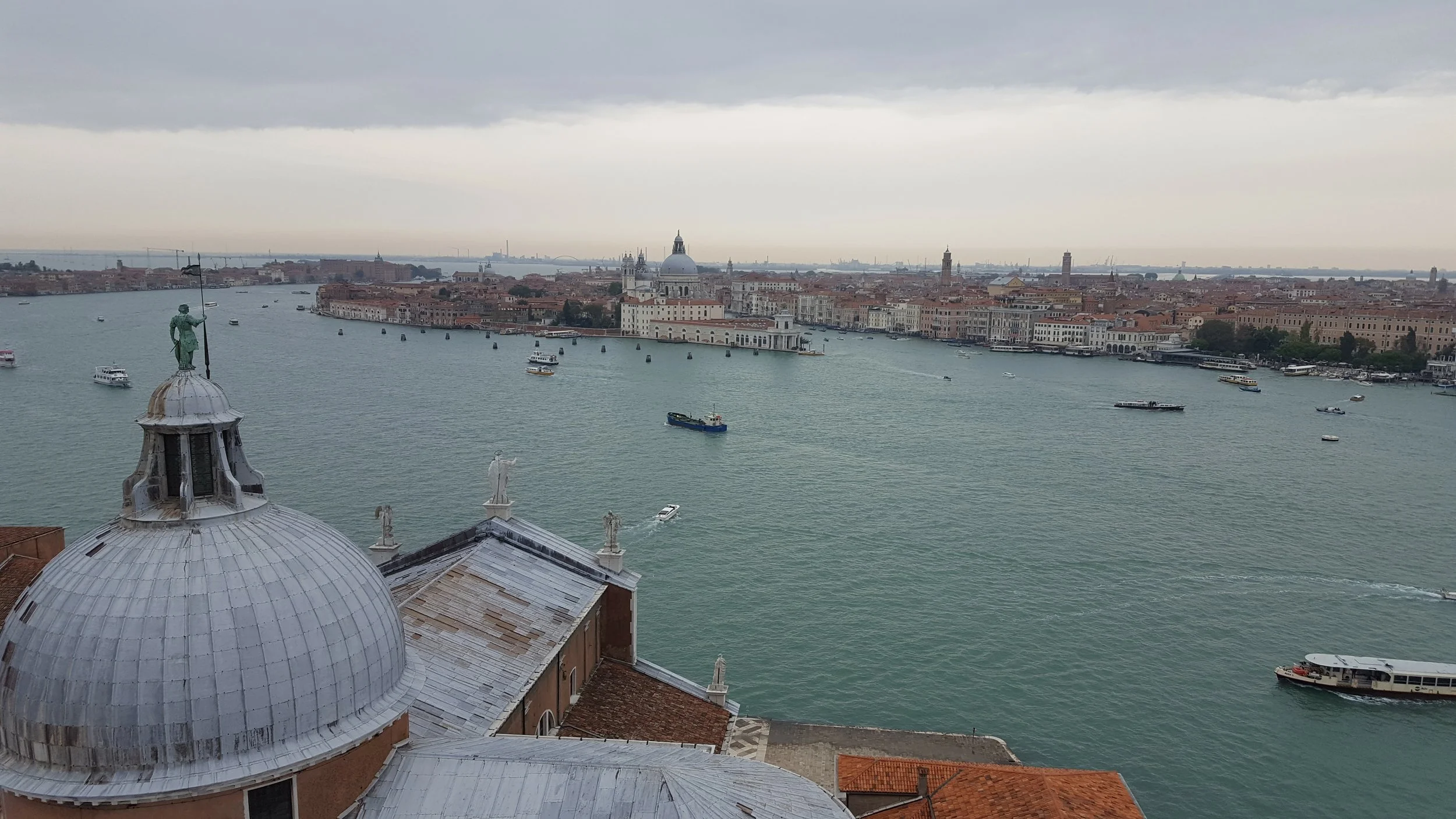The Campanile di San Giorgio offers the best view in all of Venice
