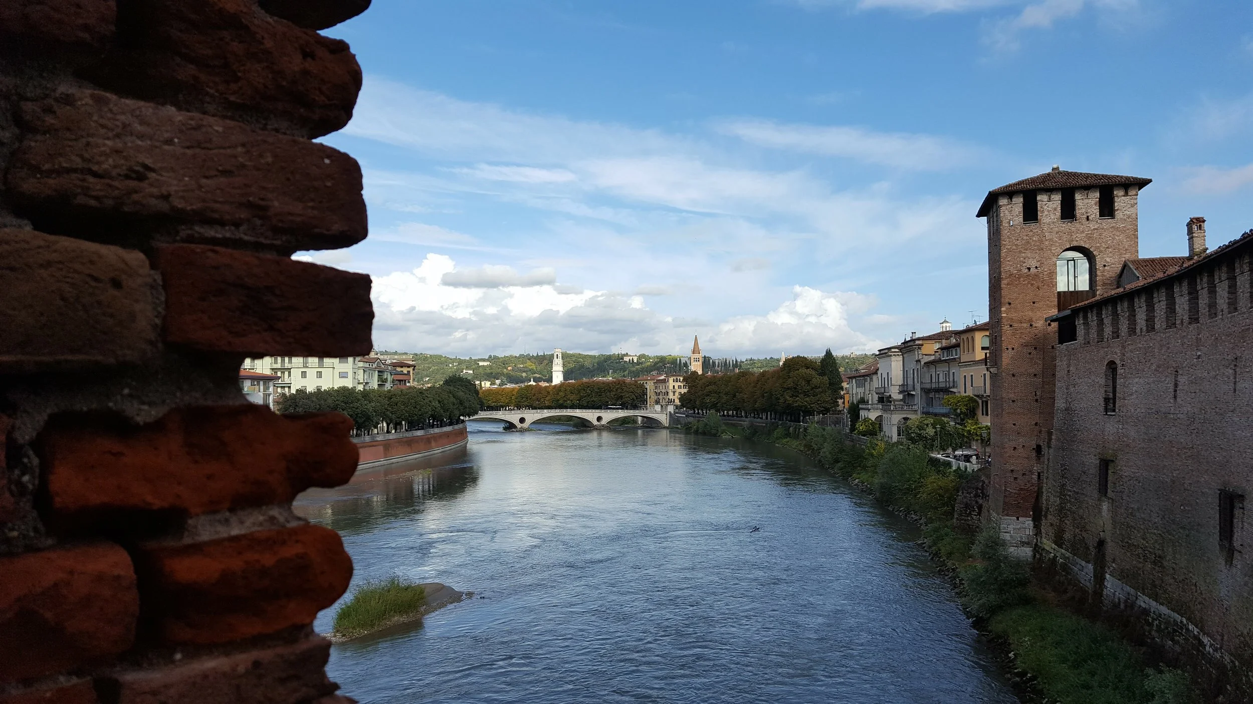 What a view from the Castelvecchio Bridge, Verona