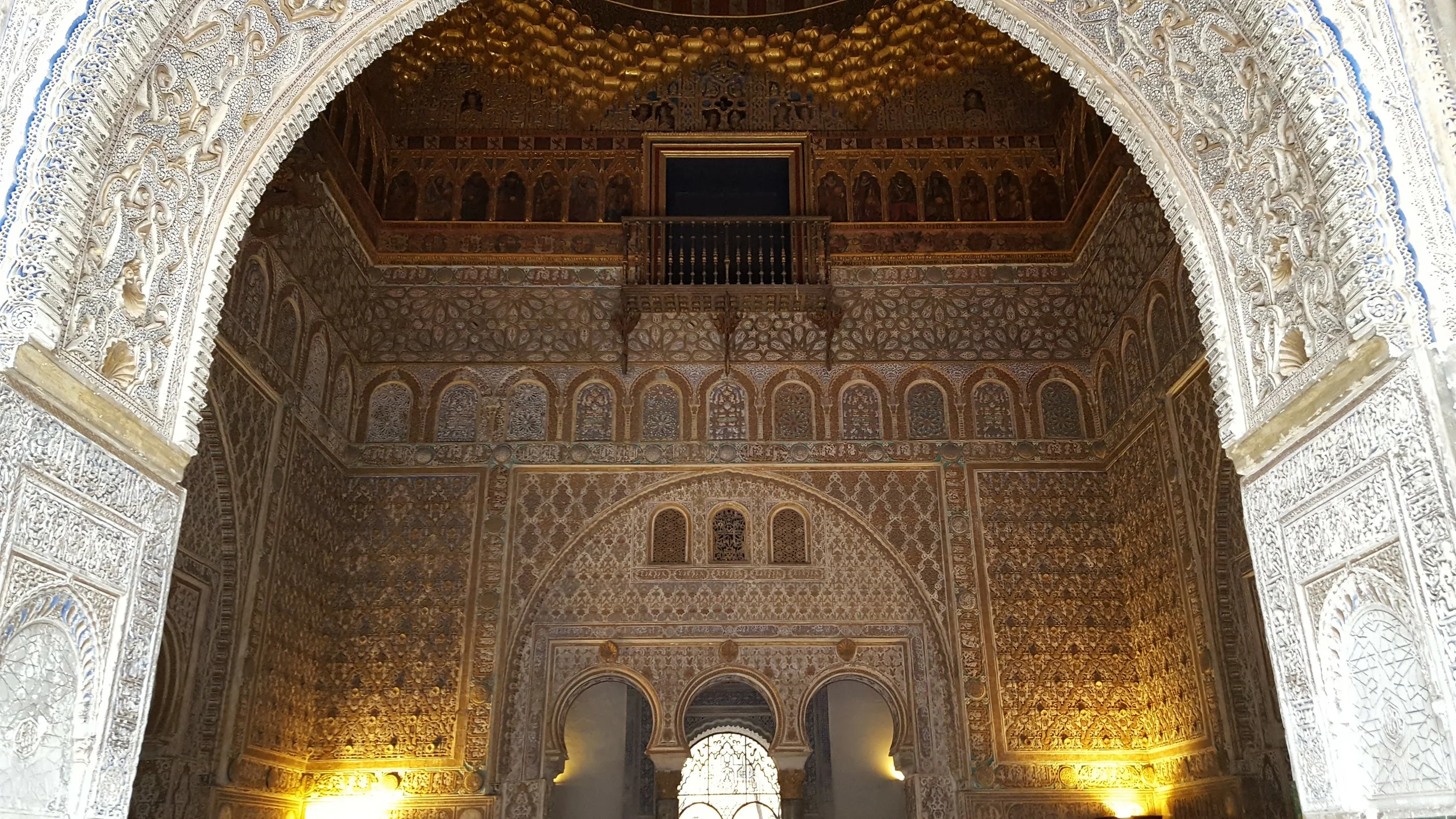 Intricate detail inside the Alcázar