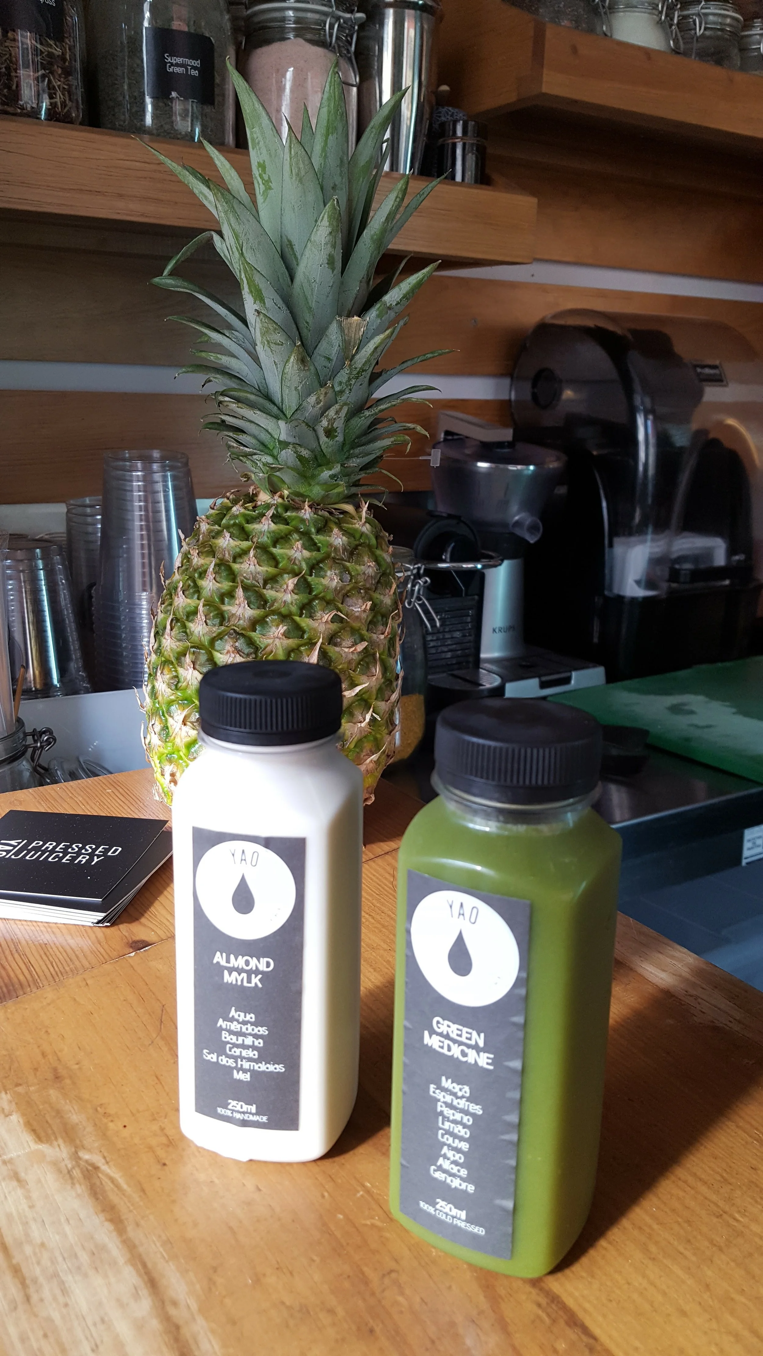 Fresh, cold-pressed juices