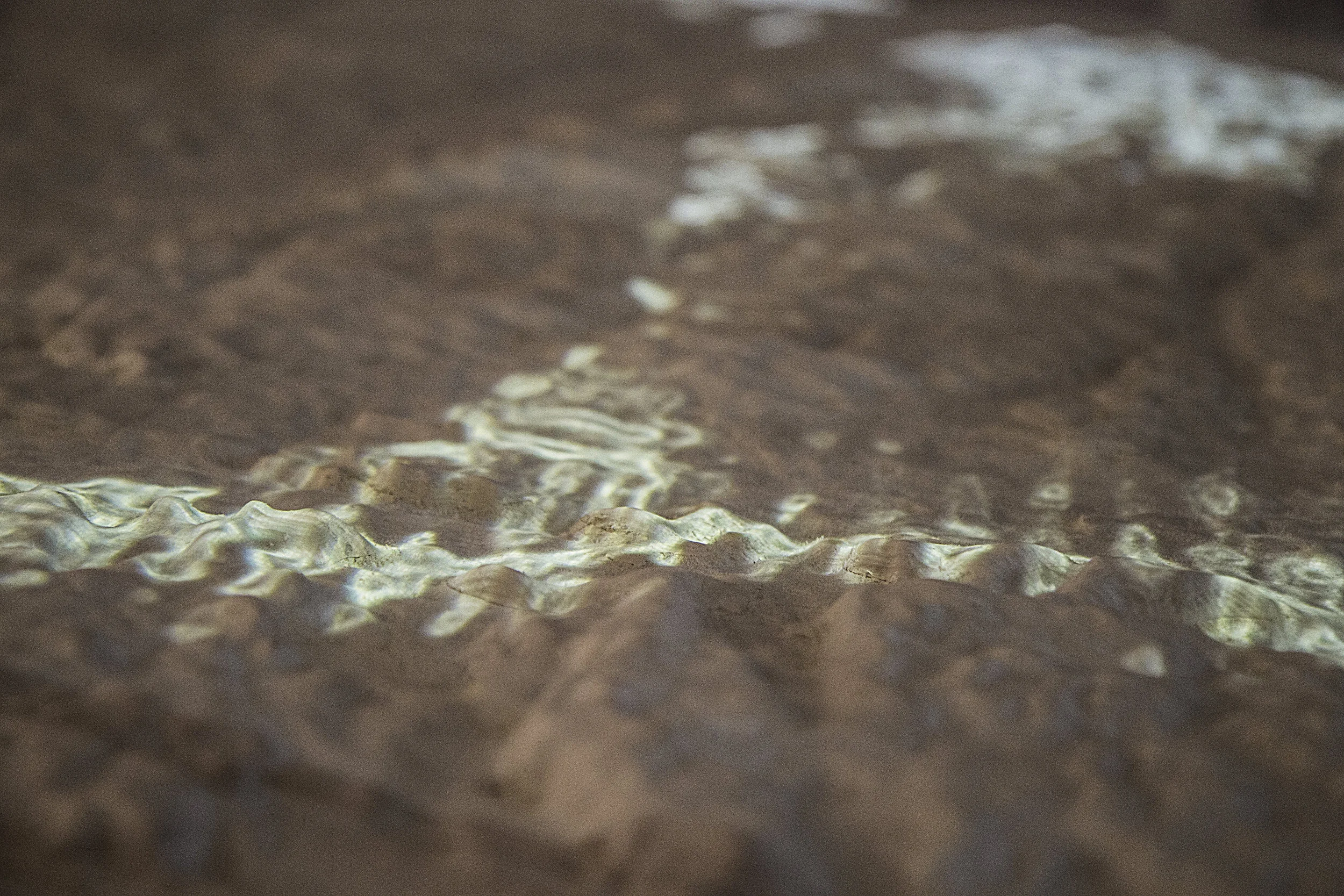 Deforestation projected onto 1:30,000 milled model