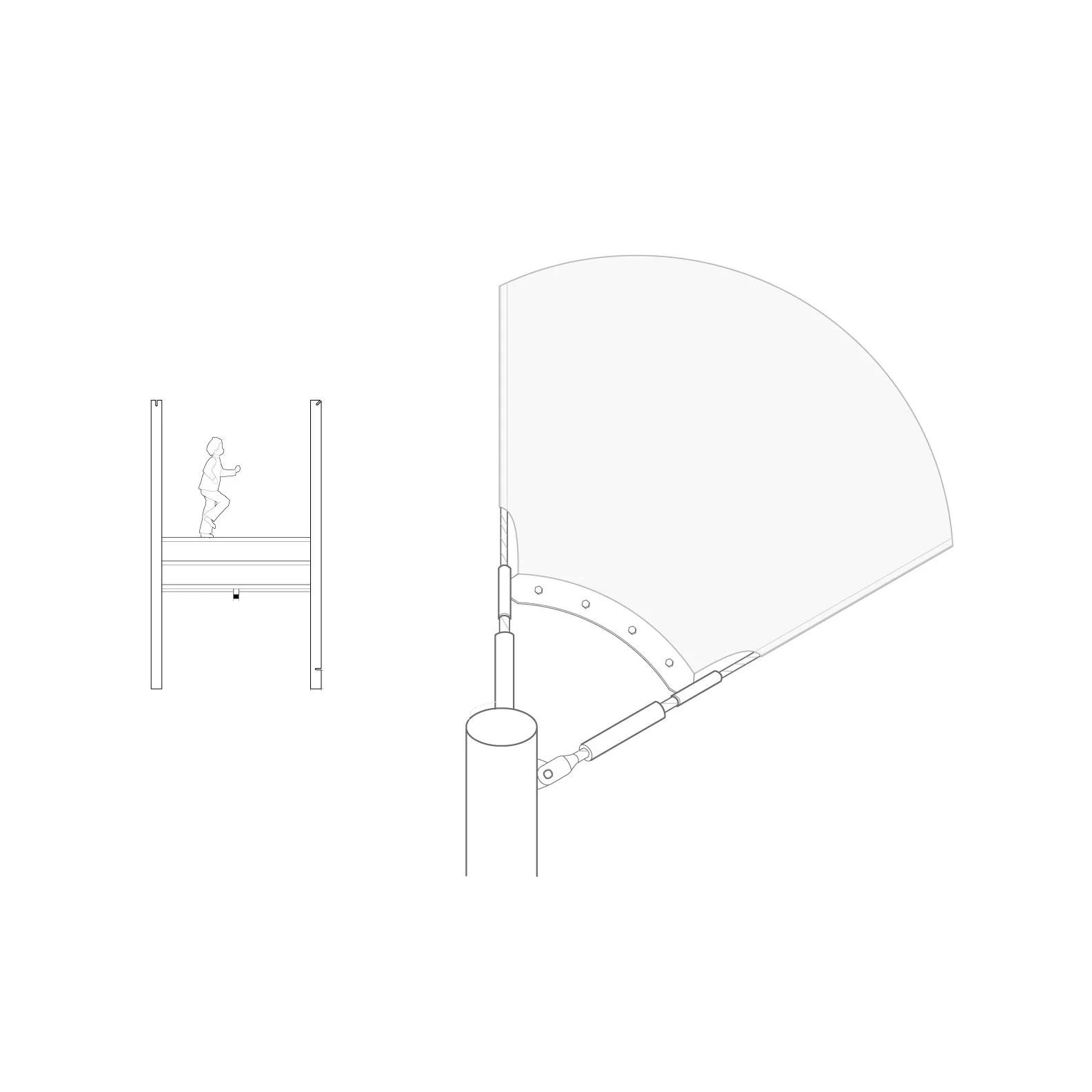 Section + Tensile structure