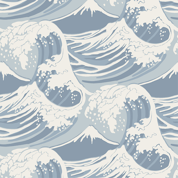 Cole & Sons Great Waves Wallpaper
