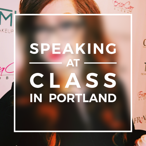 SPEAKING AT CLASS IN PORTLAND