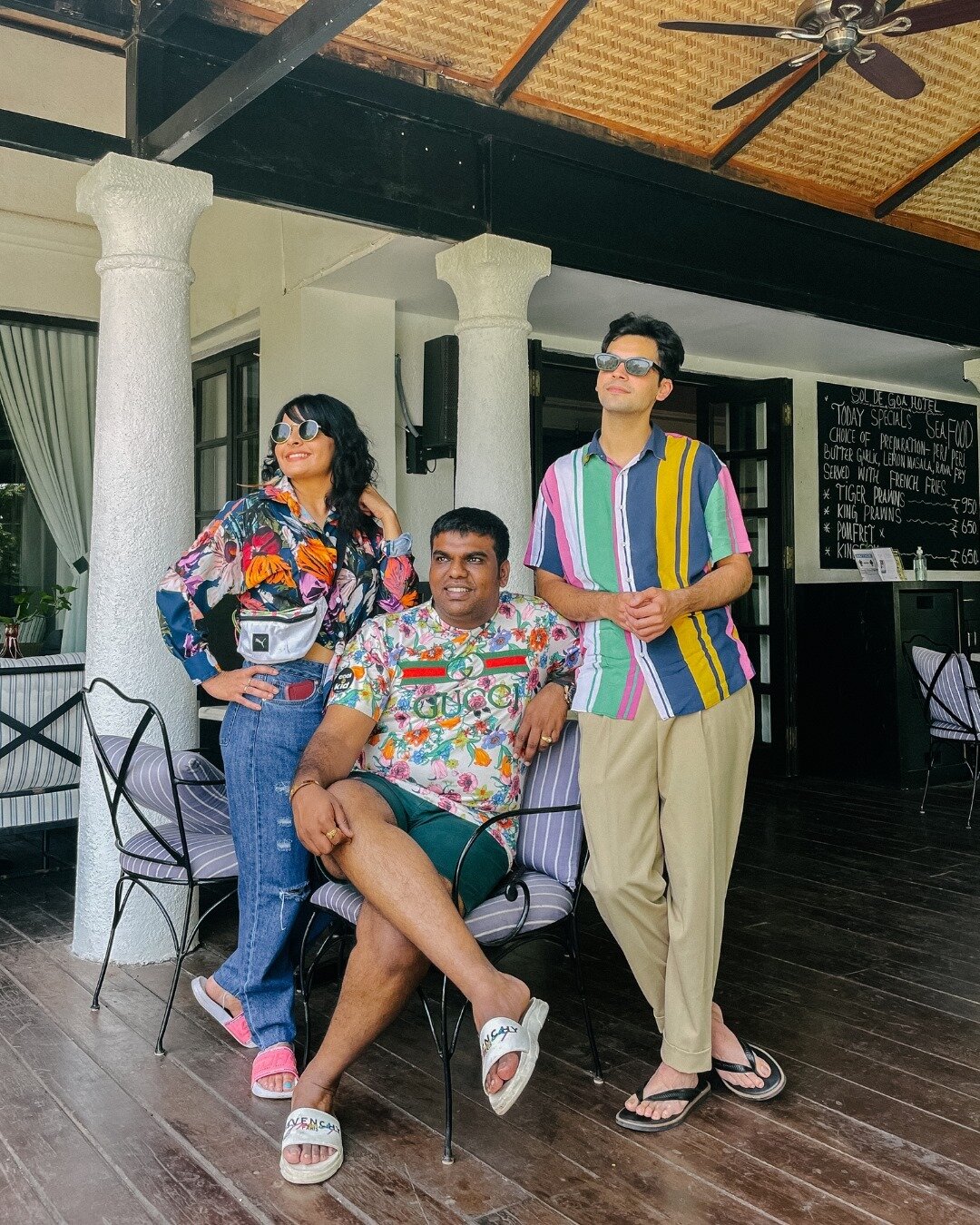 Sanjay and his colourful squad reminding us that, once you find your tribe keep them close, and make sure to find opportunities to wear matching clothes and flaunt it! 🌴 ⠀⠀⠀⠀⠀⠀⠀⠀⠀
#goa #bhxproject
