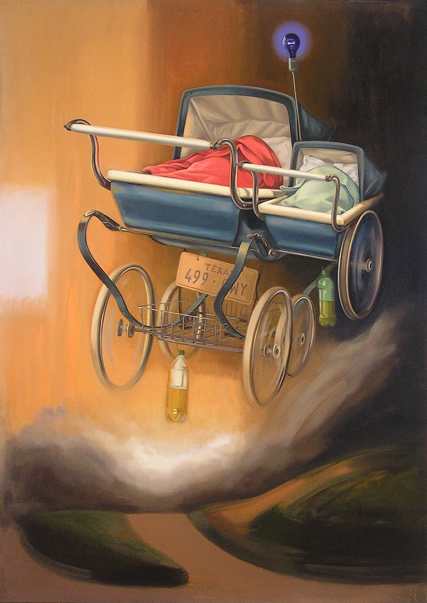 Sidecar to Superga 2006 Oil on Linen 50 x 36 in