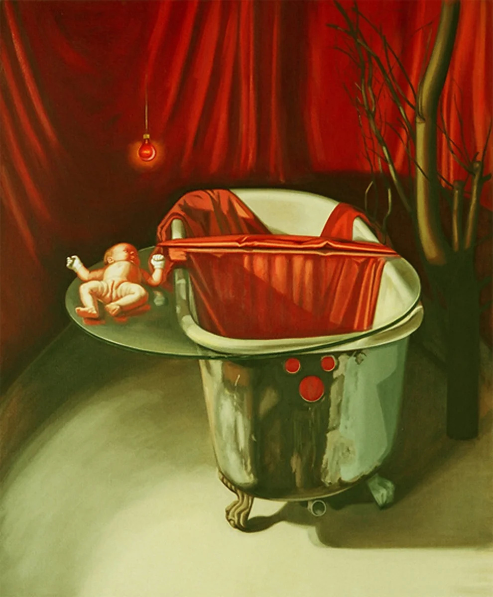 Chicken Pox 2006 Oil on linen 44 x 36 in